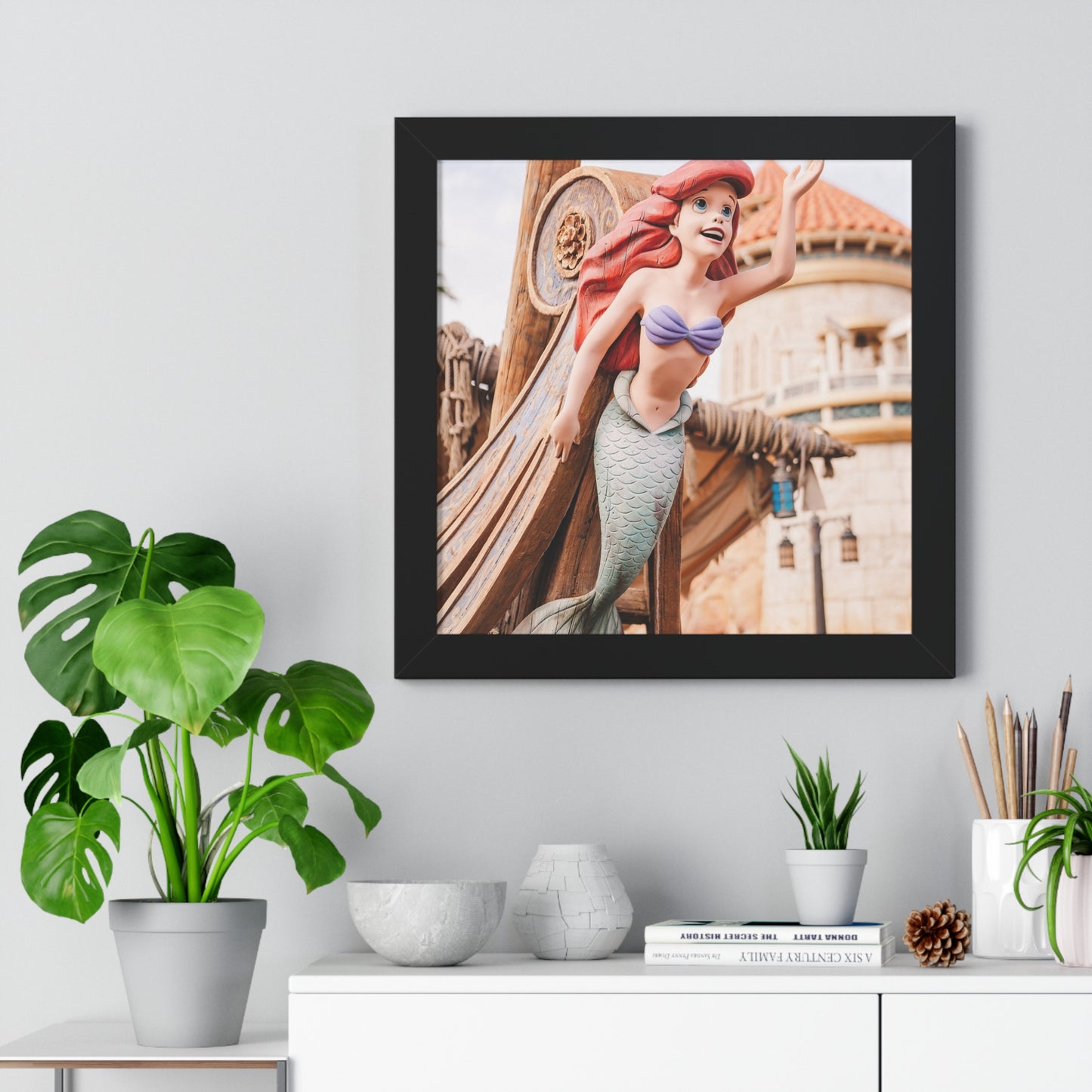 Mermaid Ship - Framed Print