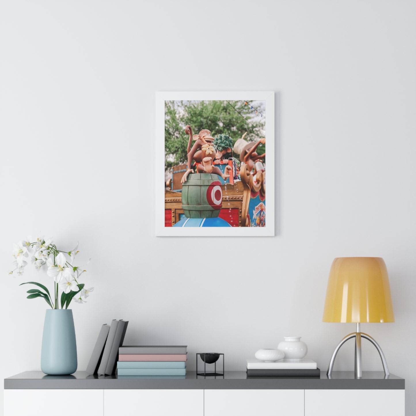 Monkey Around at the Circus - Framed Print