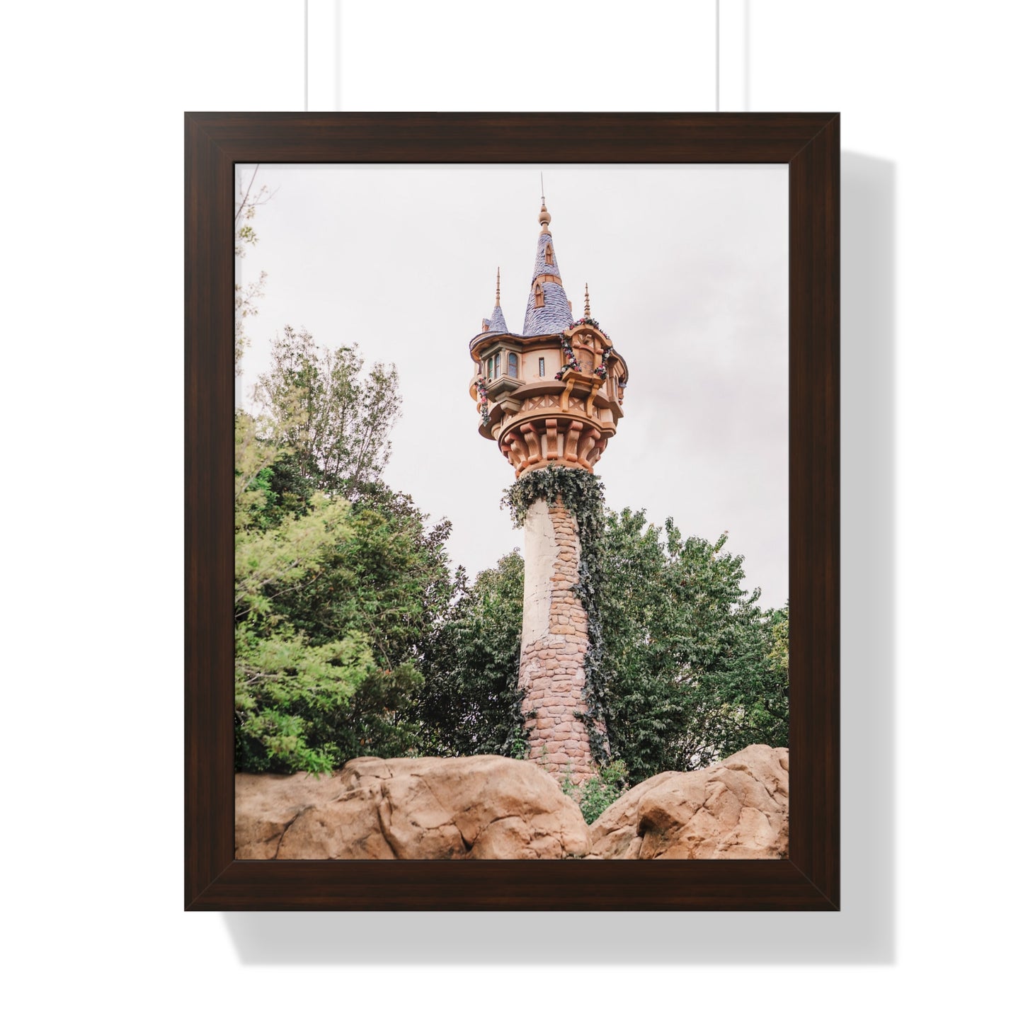 Golden Hair Tower - Framed Print