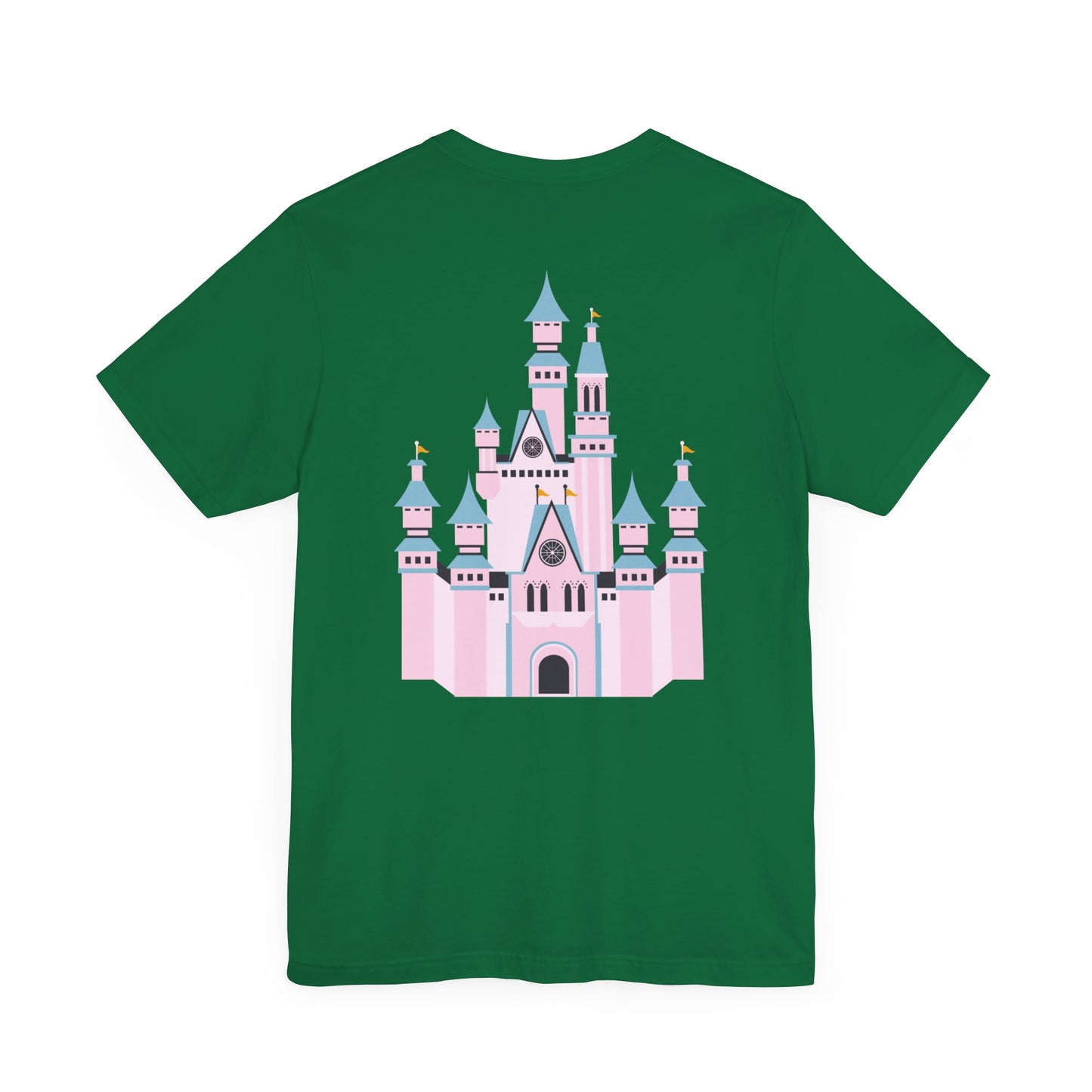 Pink Castle with Mickey on Front T-Shirt