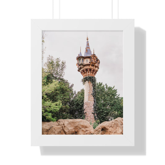 Golden Hair Tower - Framed Print