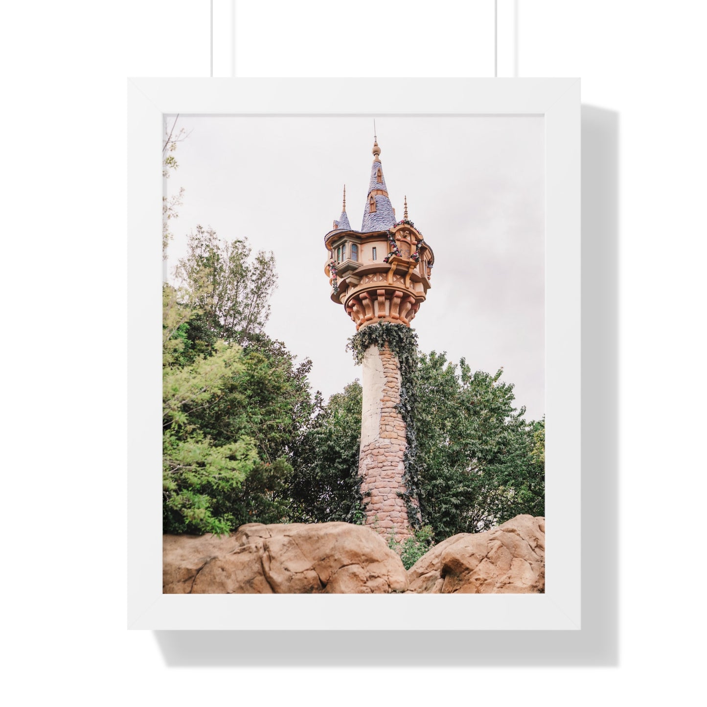 Golden Hair Tower - Framed Print