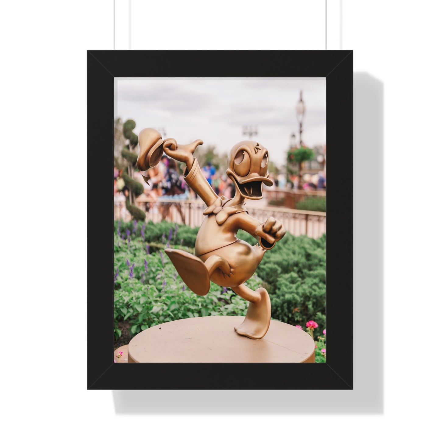 Golden Angry Duck - Framed Print