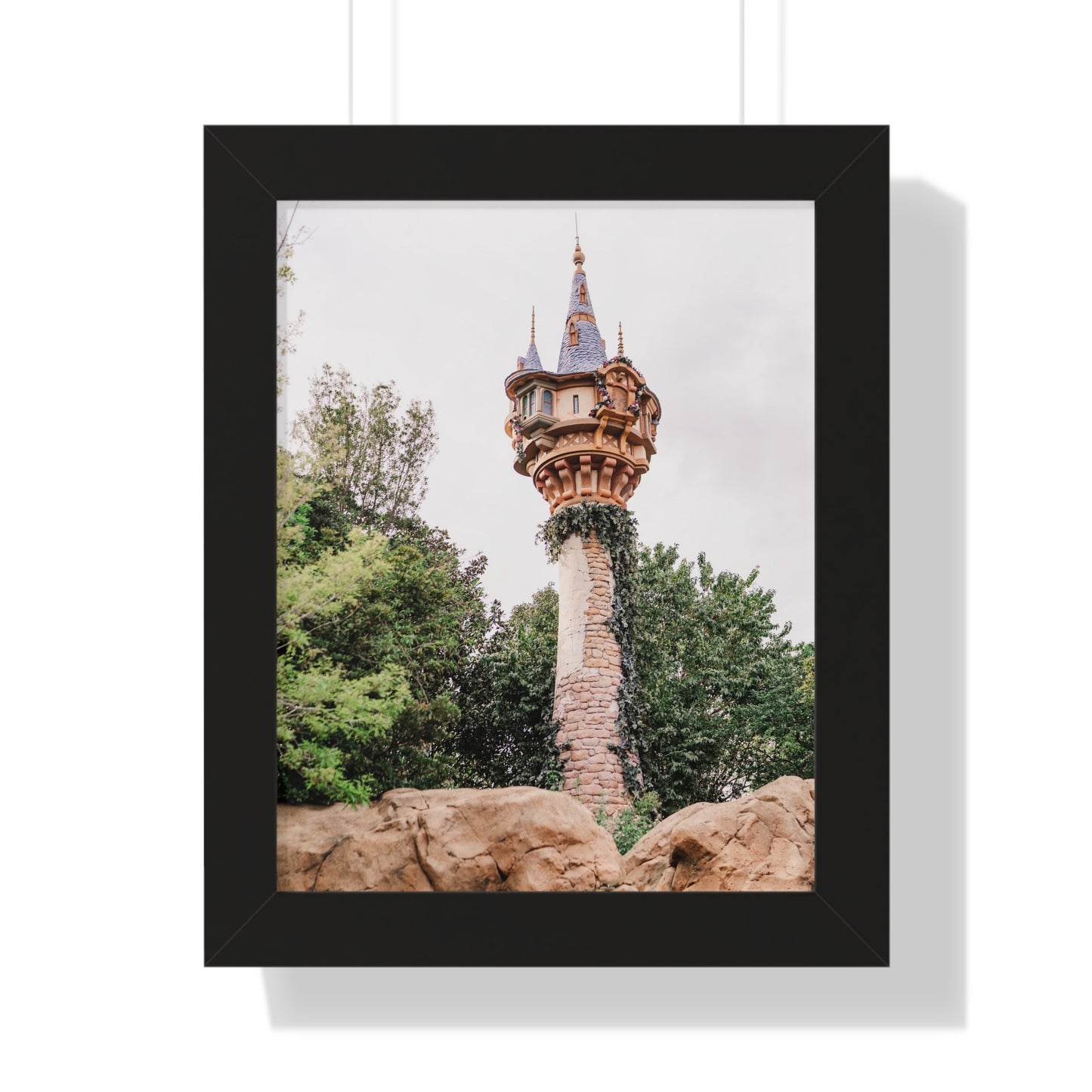 Golden Hair Tower - Framed Print