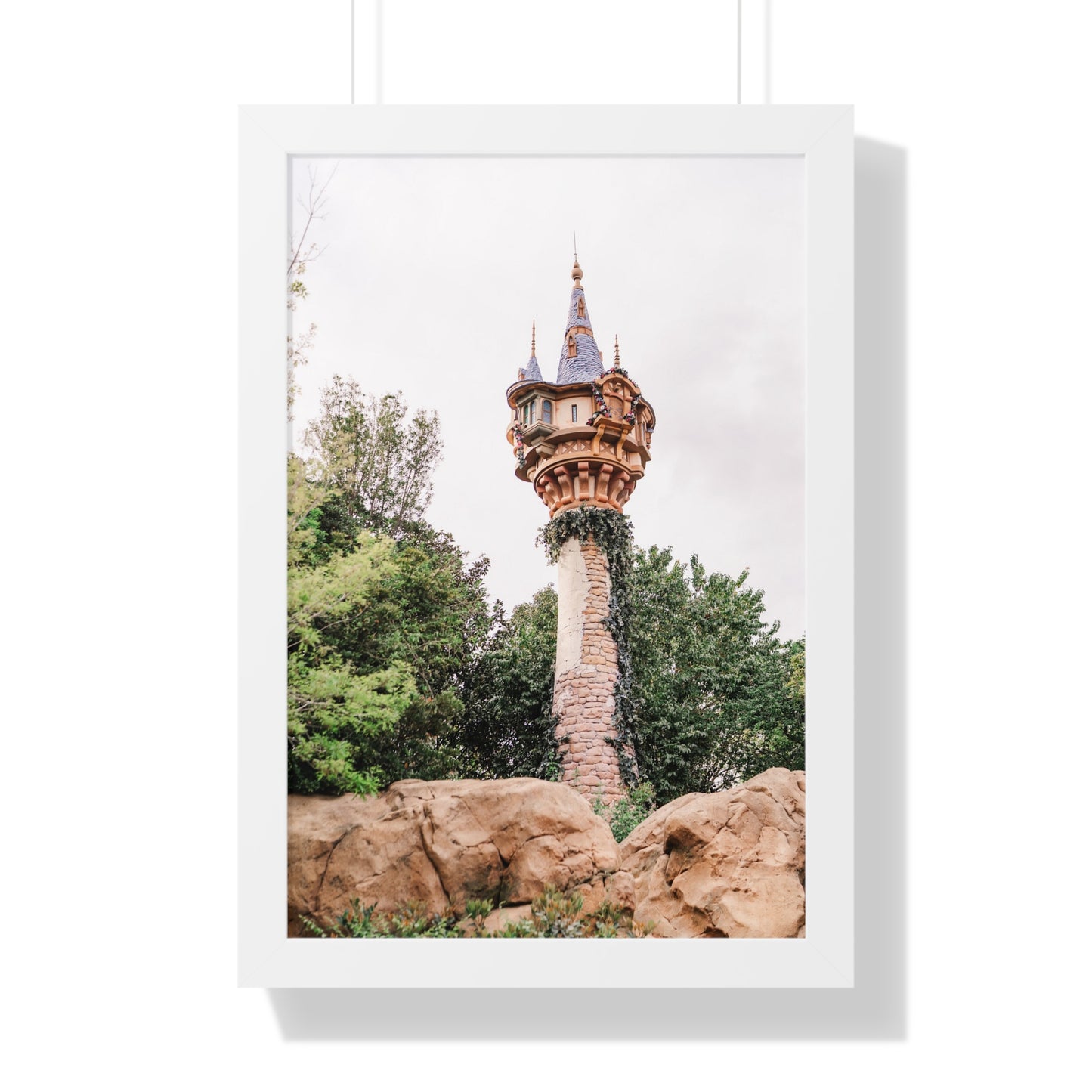 Golden Hair Tower - Framed Print