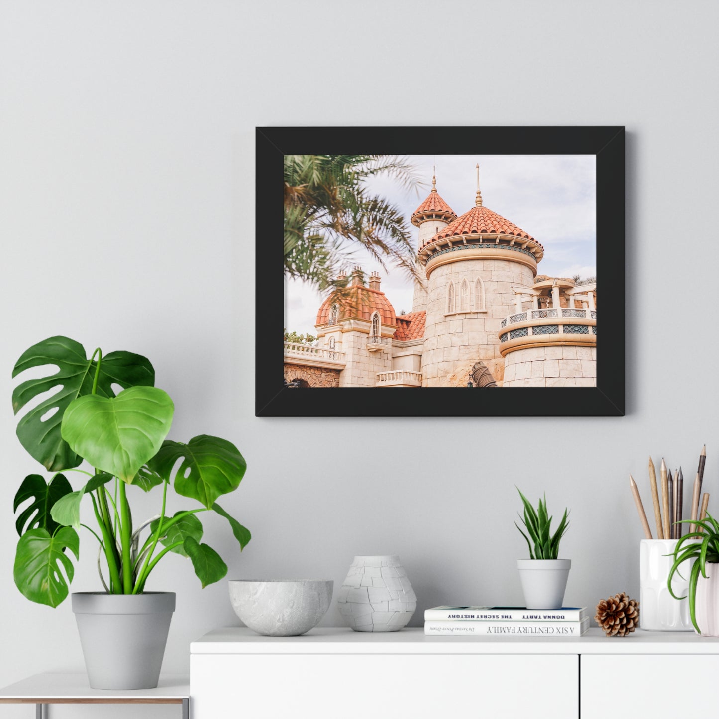 A Mermaid's Castle - Framed Print