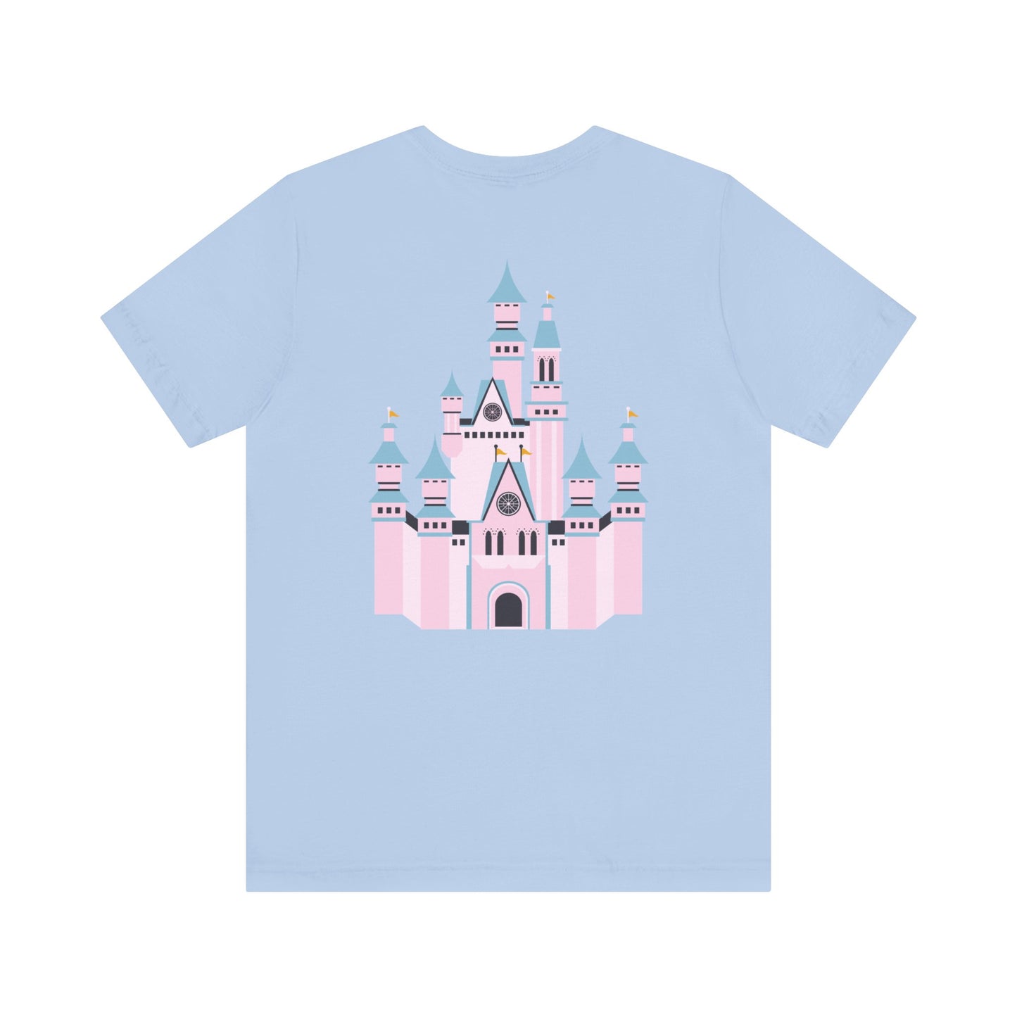 Pink Castle with Mickey on Front T-Shirt