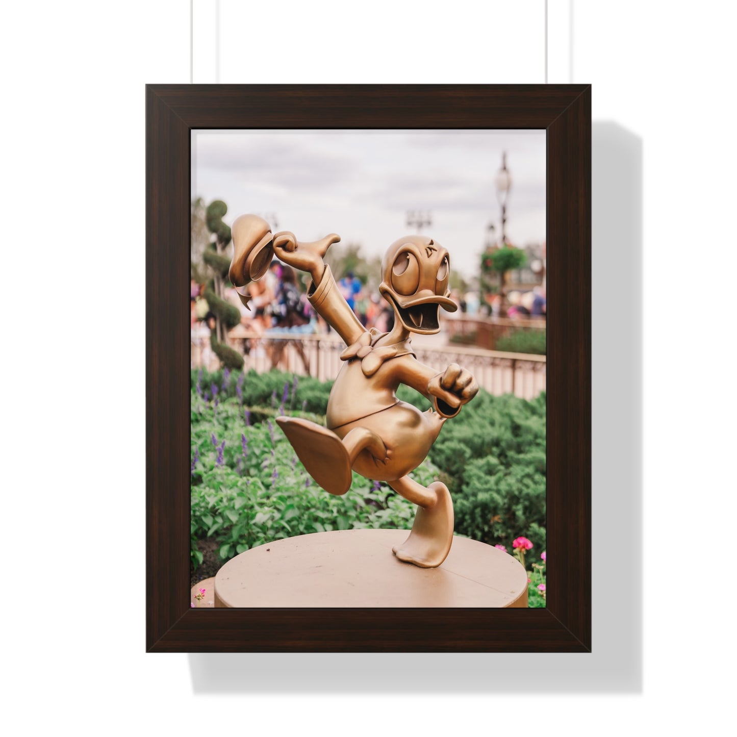 Golden Angry Duck - Framed Print