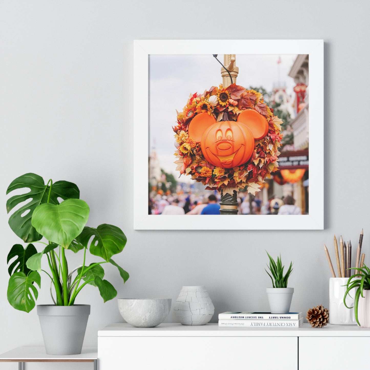 Pumpkin Mouse - Framed Print