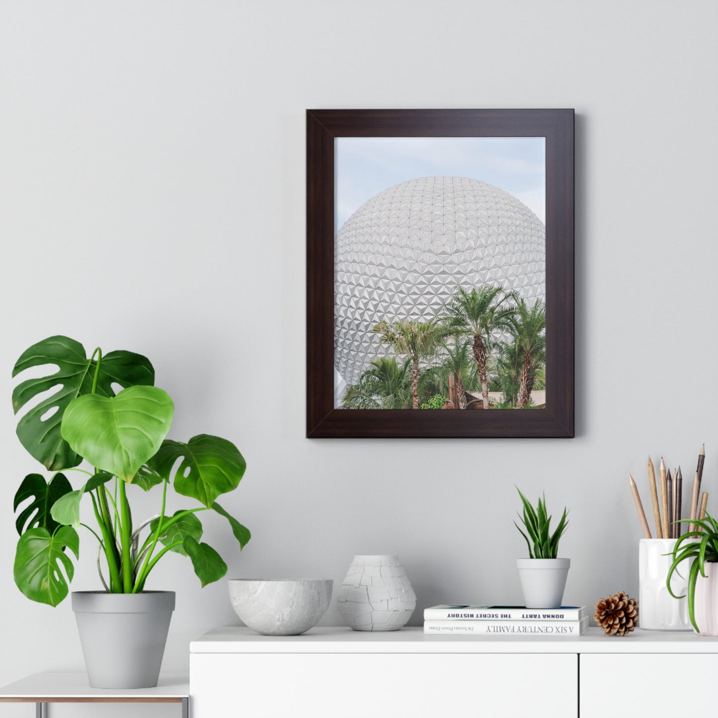 Tropical Golf Ball - Framed Print