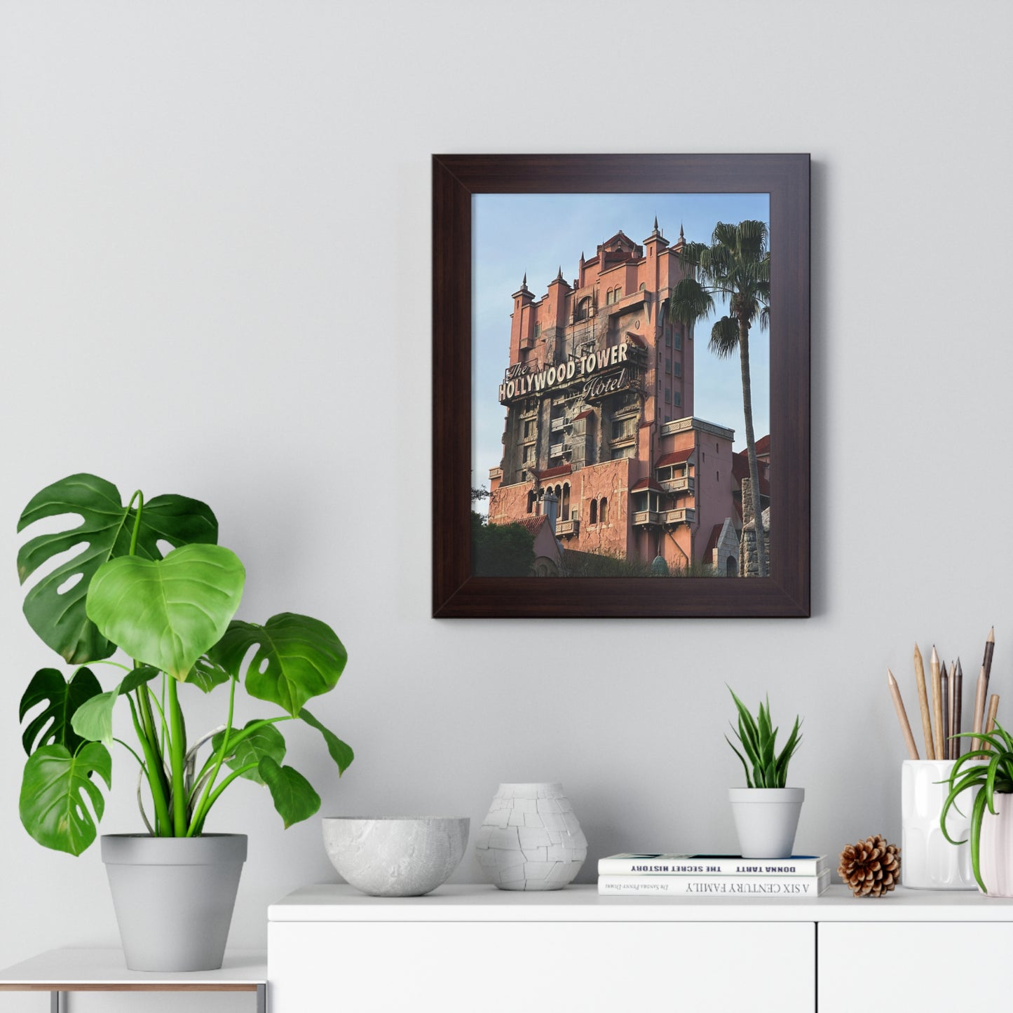 Hollywood Tower Hotel - Framed Print