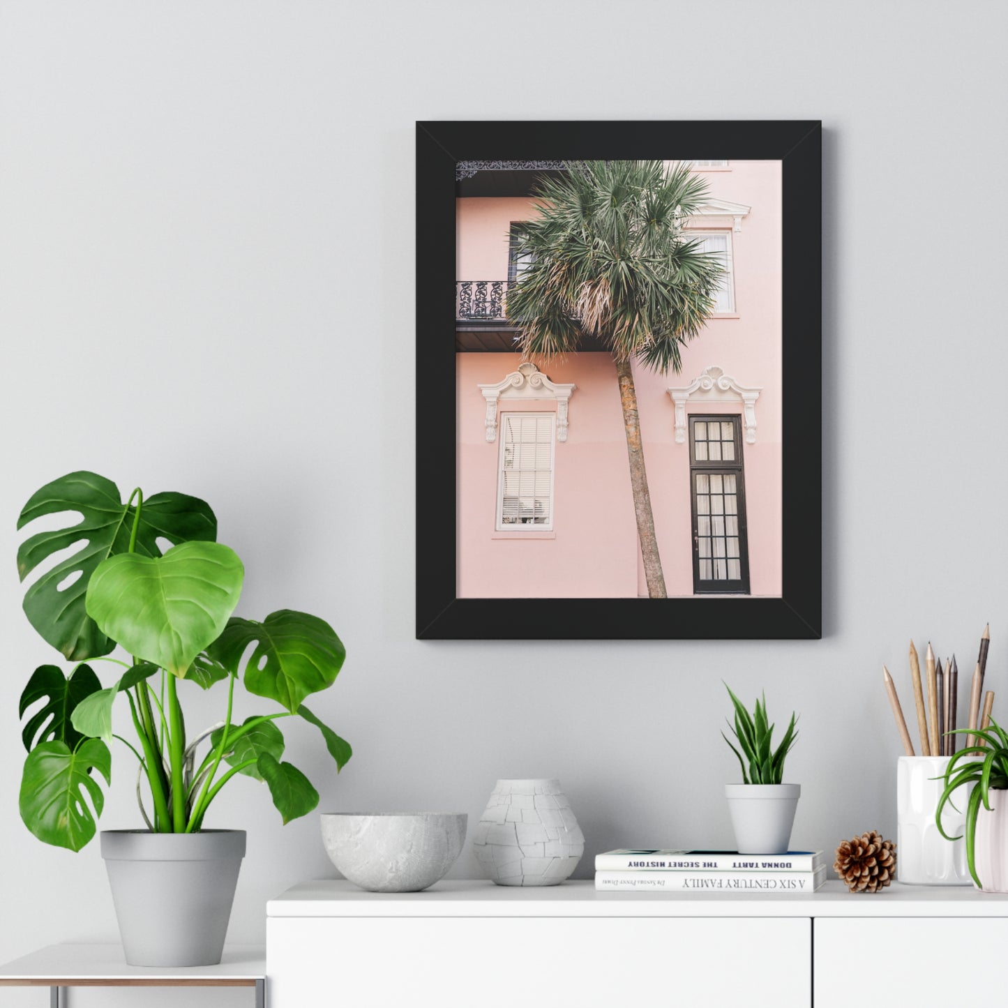 Pink Palmetto - Framed Print