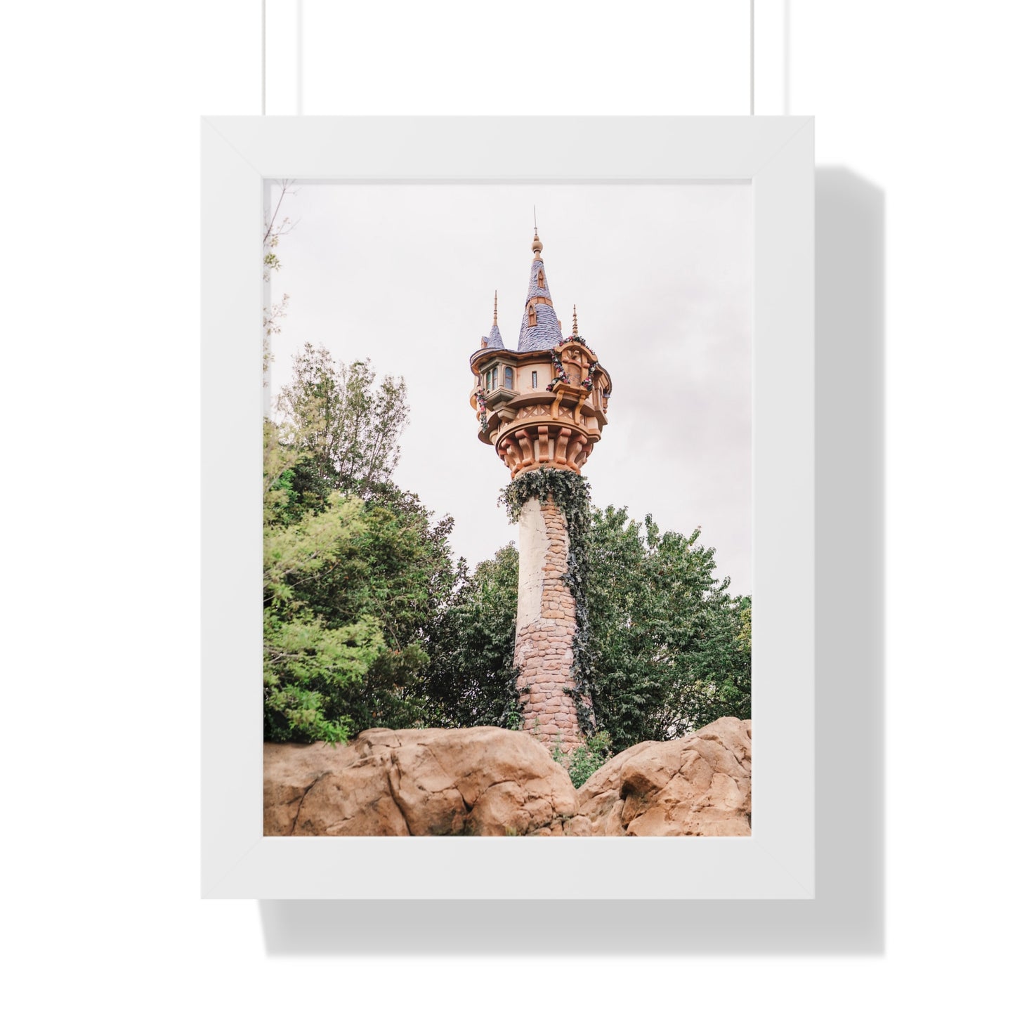 Golden Hair Tower - Framed Print