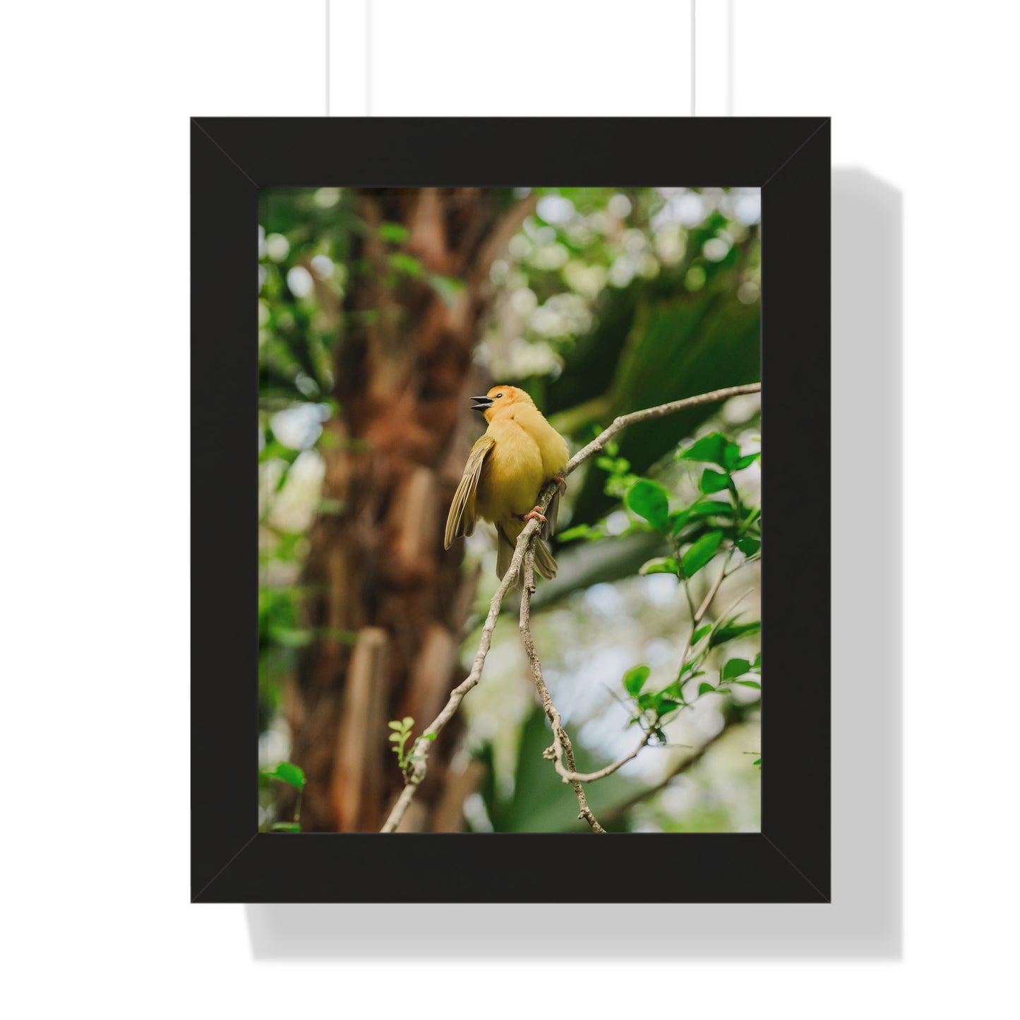 Yellow Bird of Animal Realm - Framed Print