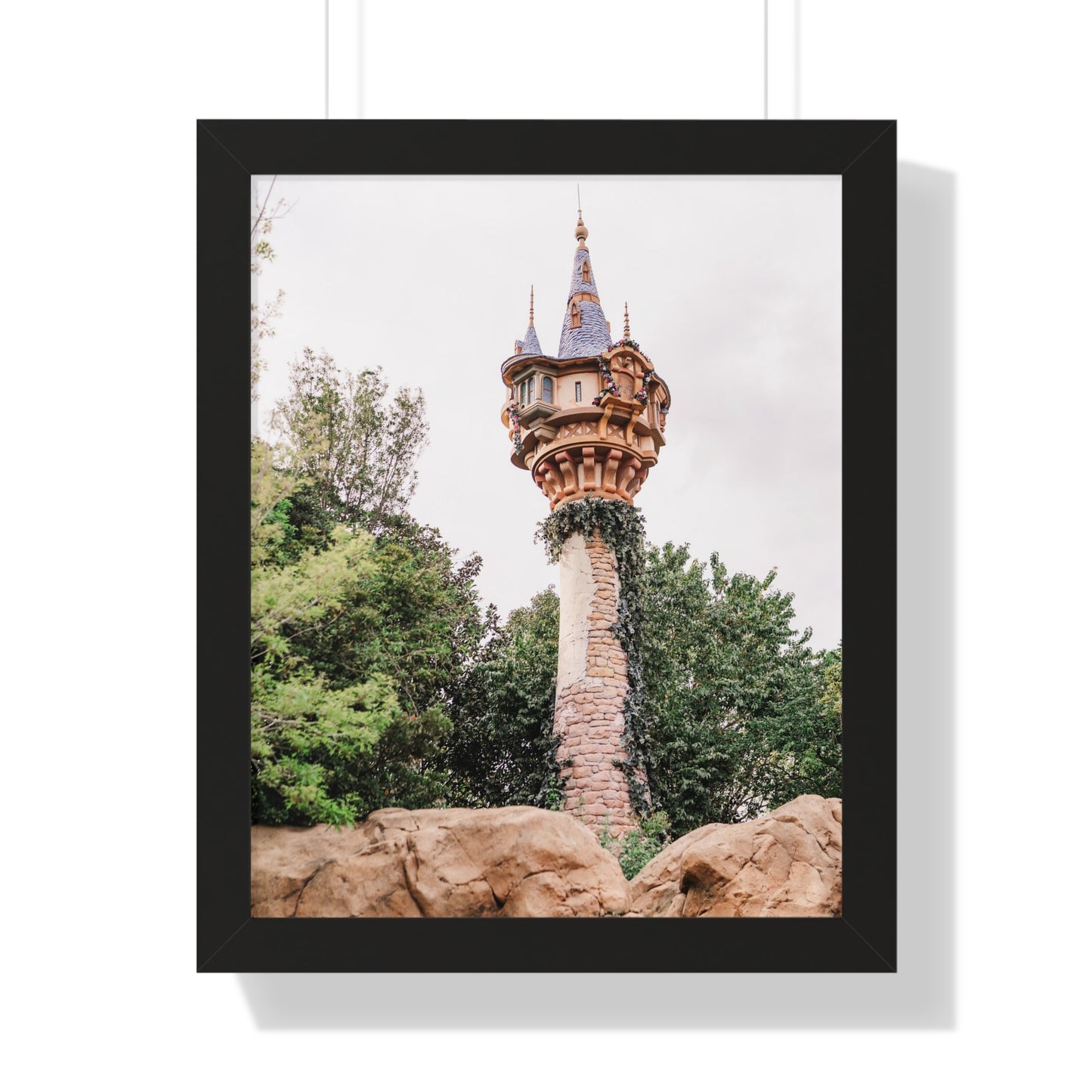 Golden Hair Tower - Framed Print