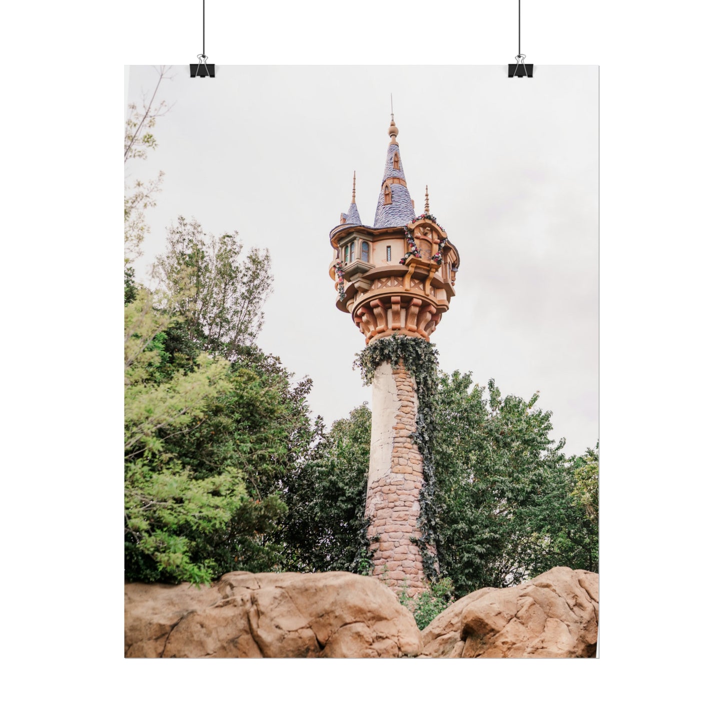 Golden Hair Tower - Unframed Print