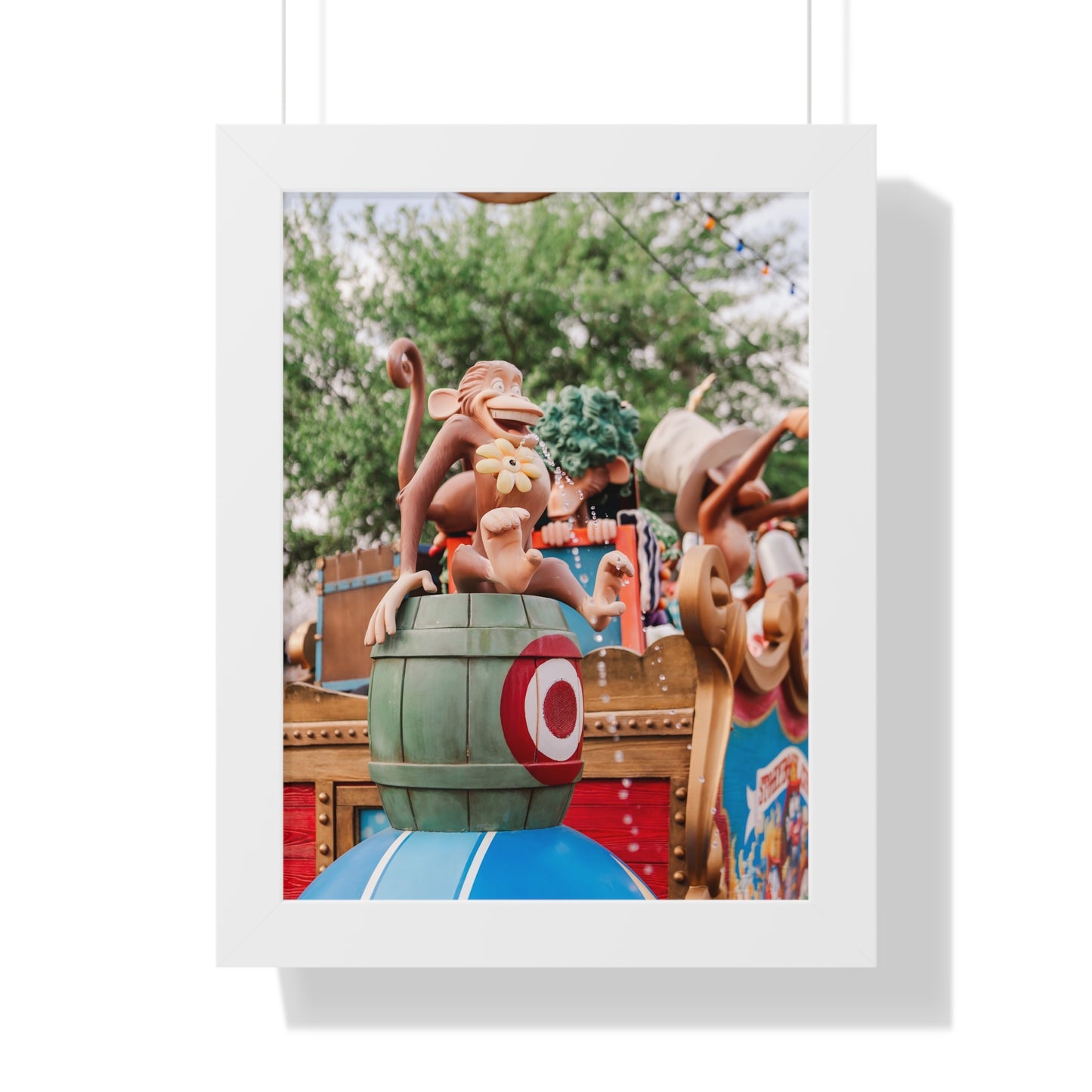 Monkey Around at the Circus - Framed Print