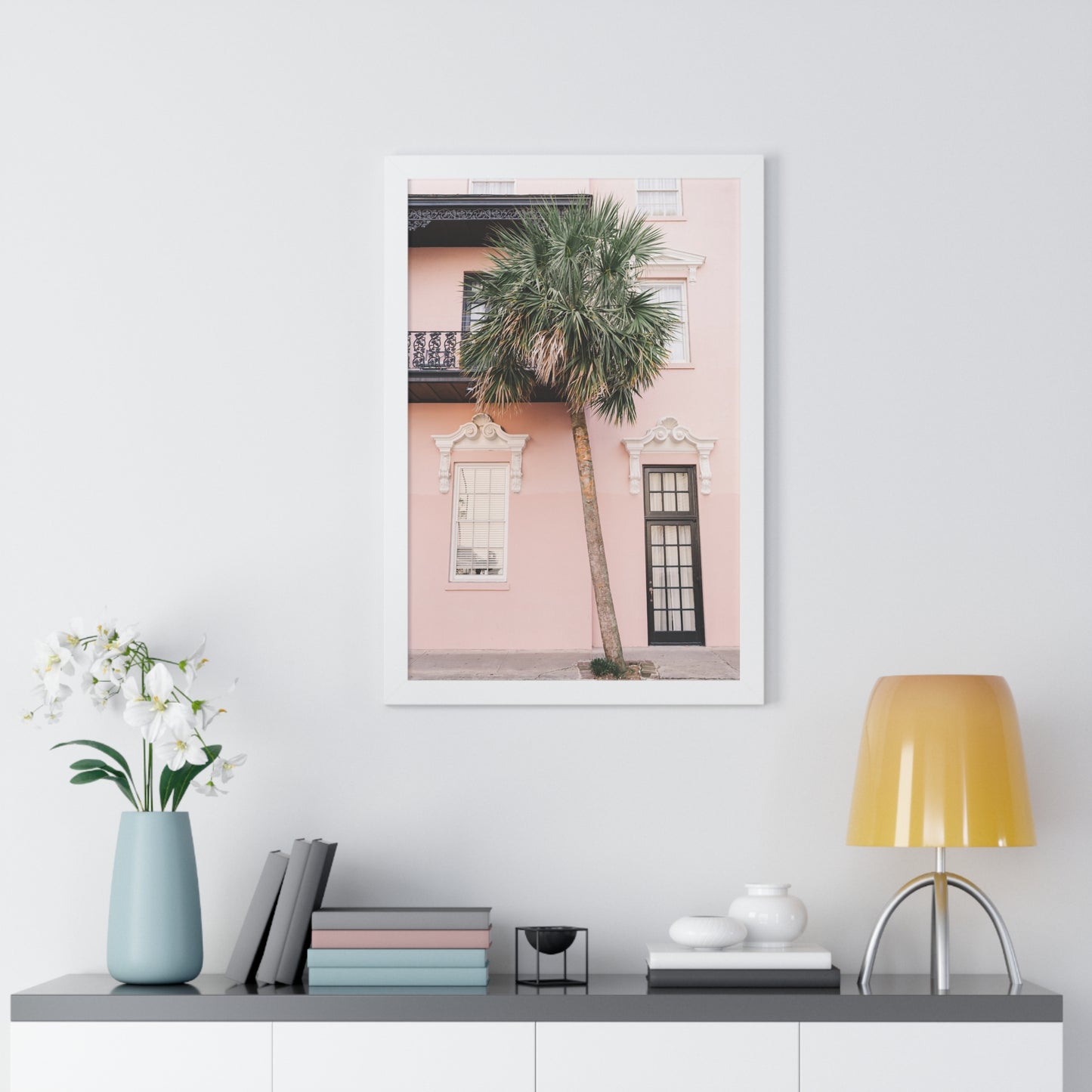 Pink Palmetto - Framed Print