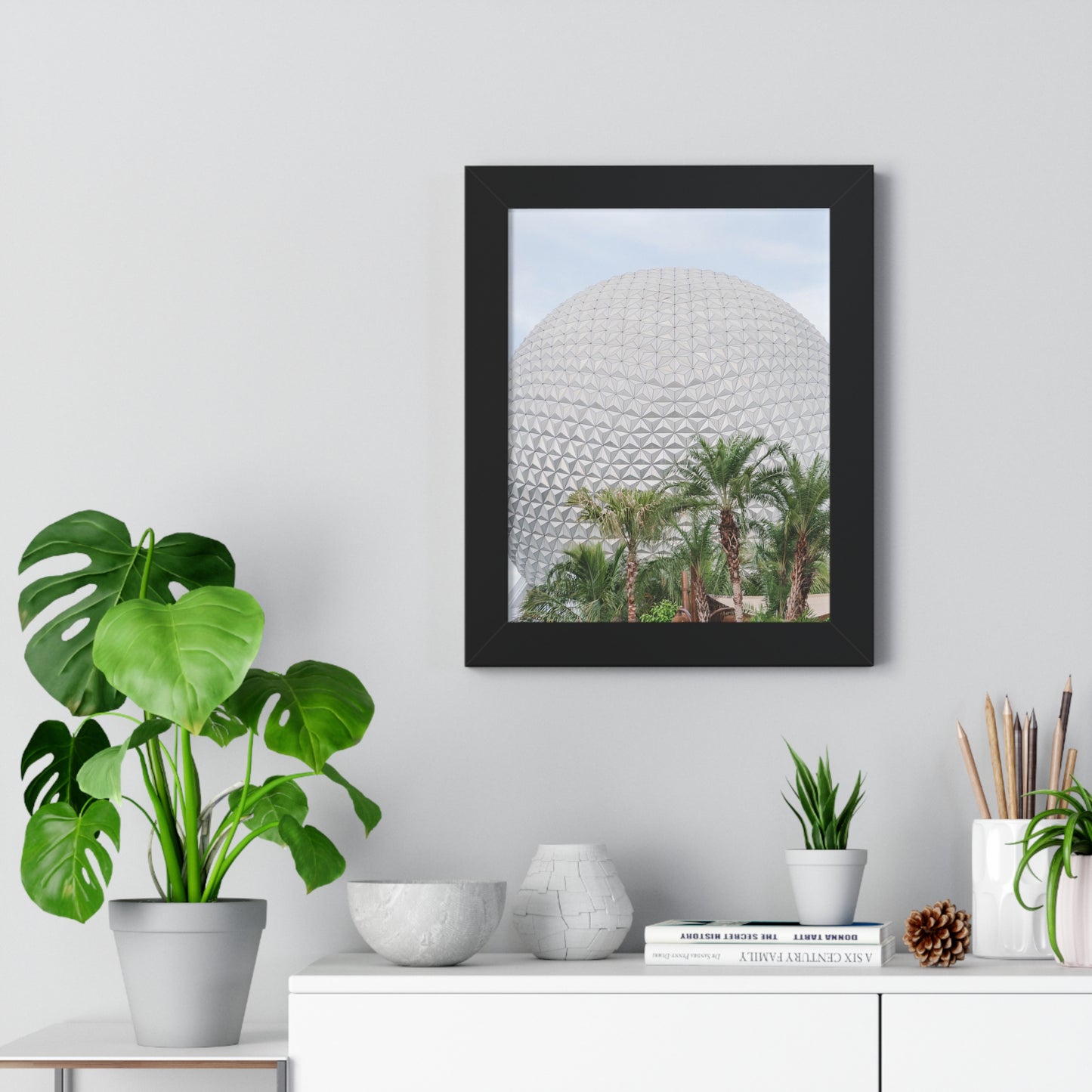 Tropical Golf Ball - Framed Print