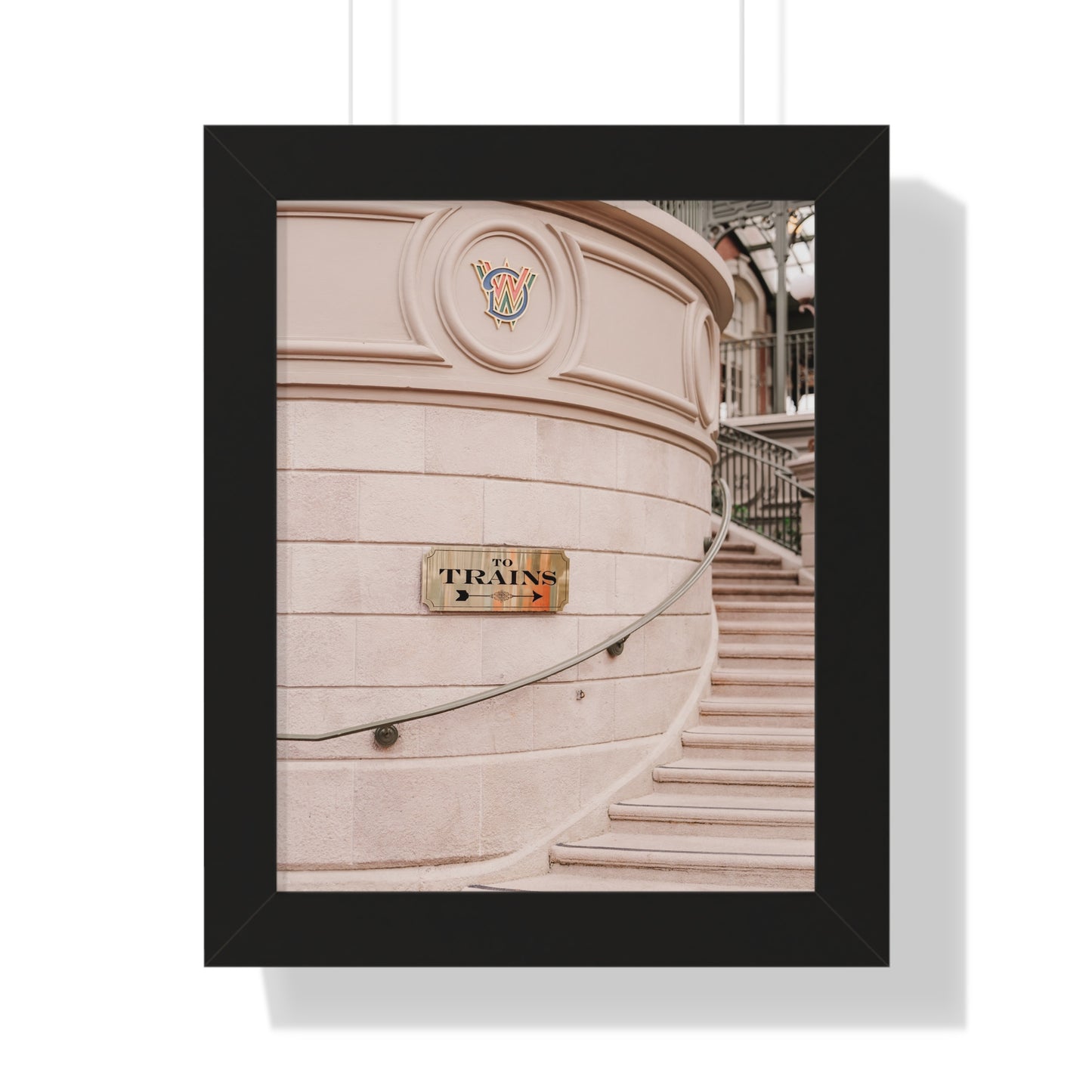 To Trains - Framed Print