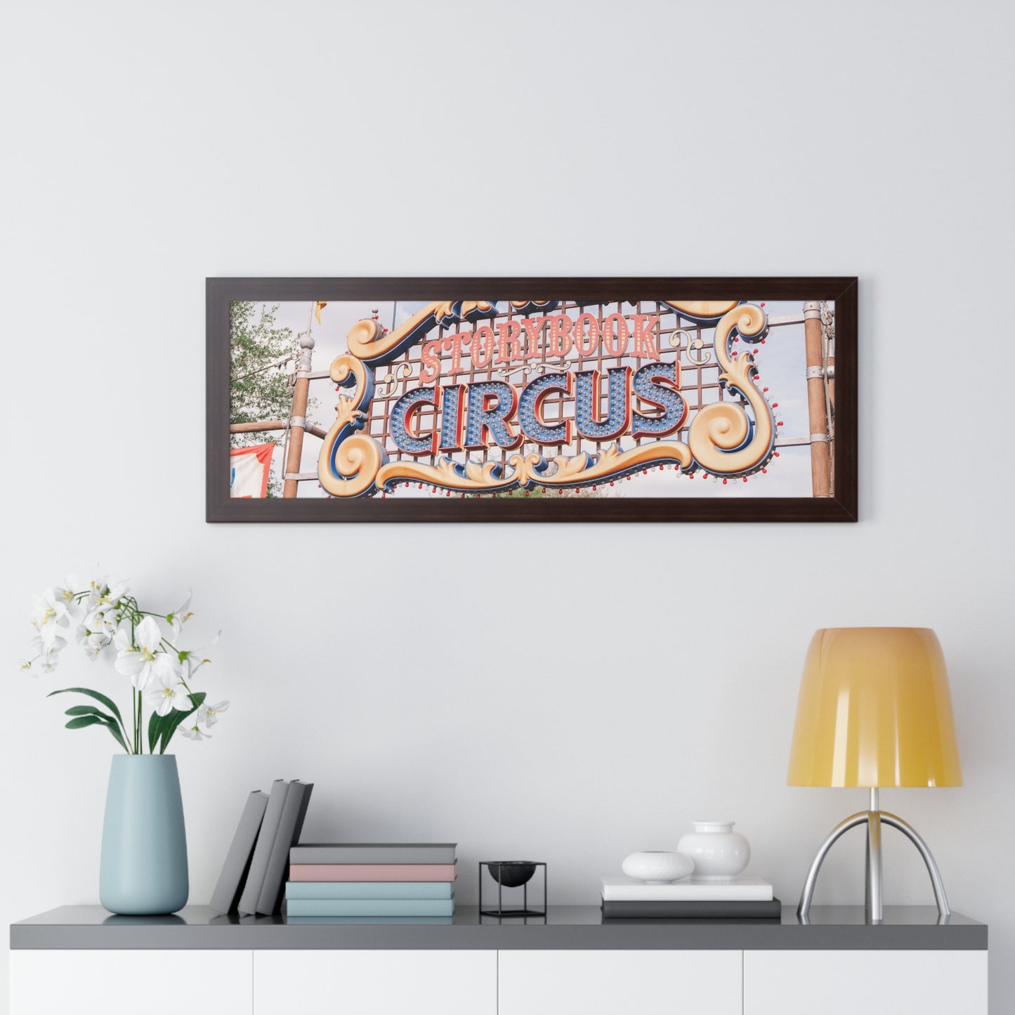 A Flying Elephant's Home - Framed Print