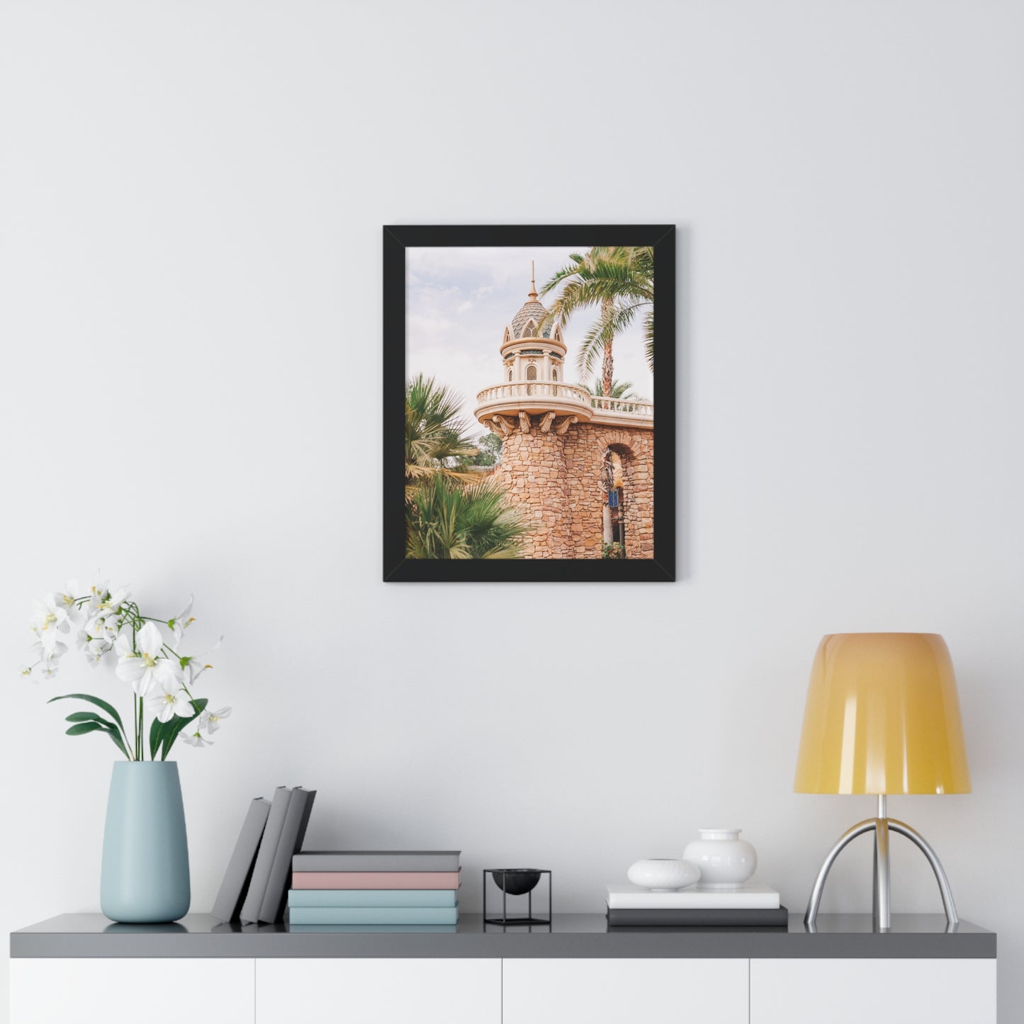 Mermaid's Castle Pillar - Framed Print