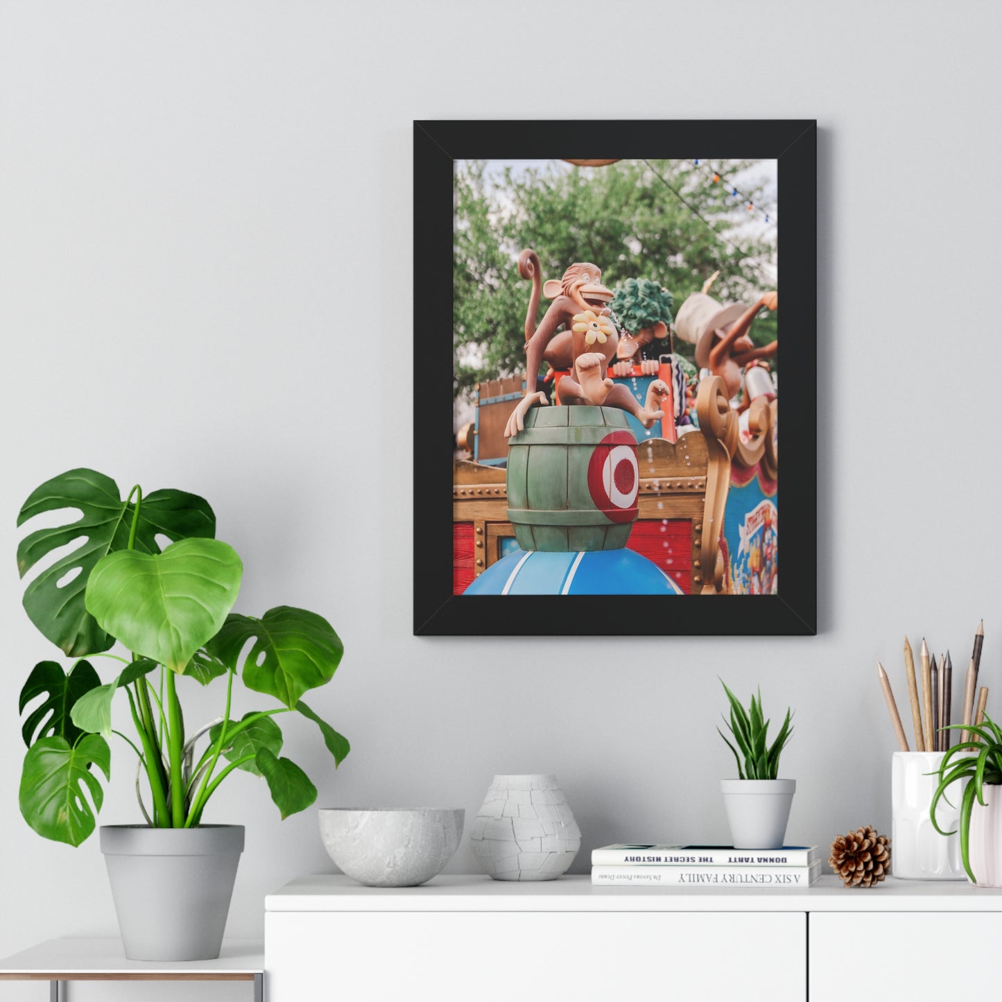 Monkey Around at the Circus - Framed Print