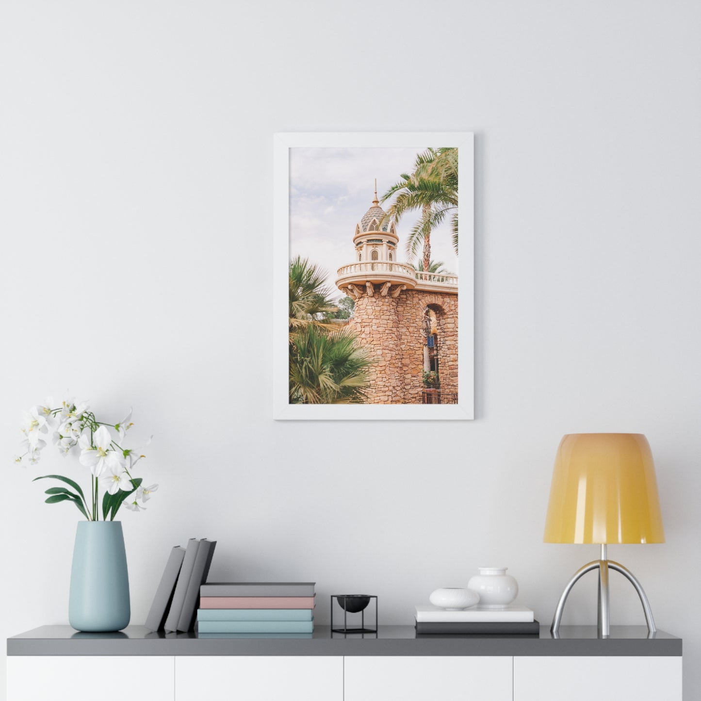 Mermaid's Castle Pillar - Framed Print