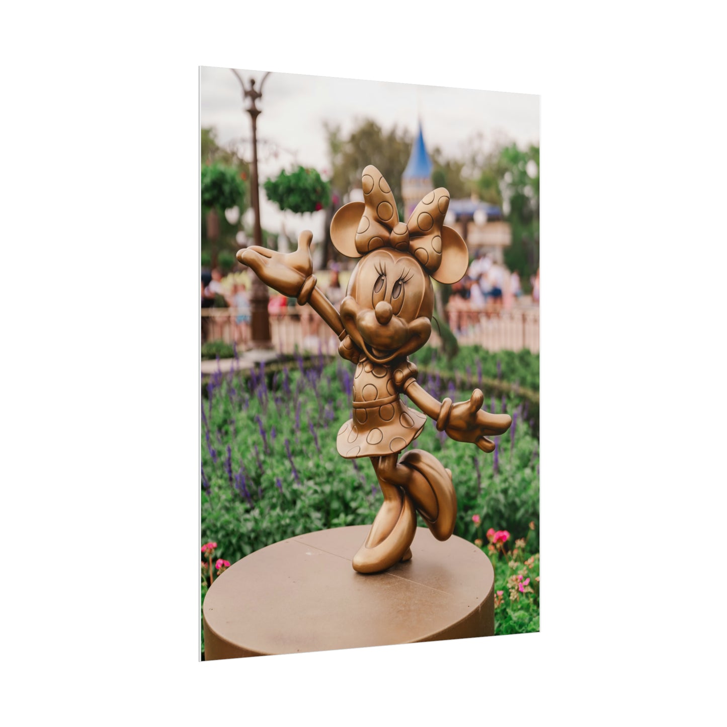 Golden Girly Mouse - Unframed Print