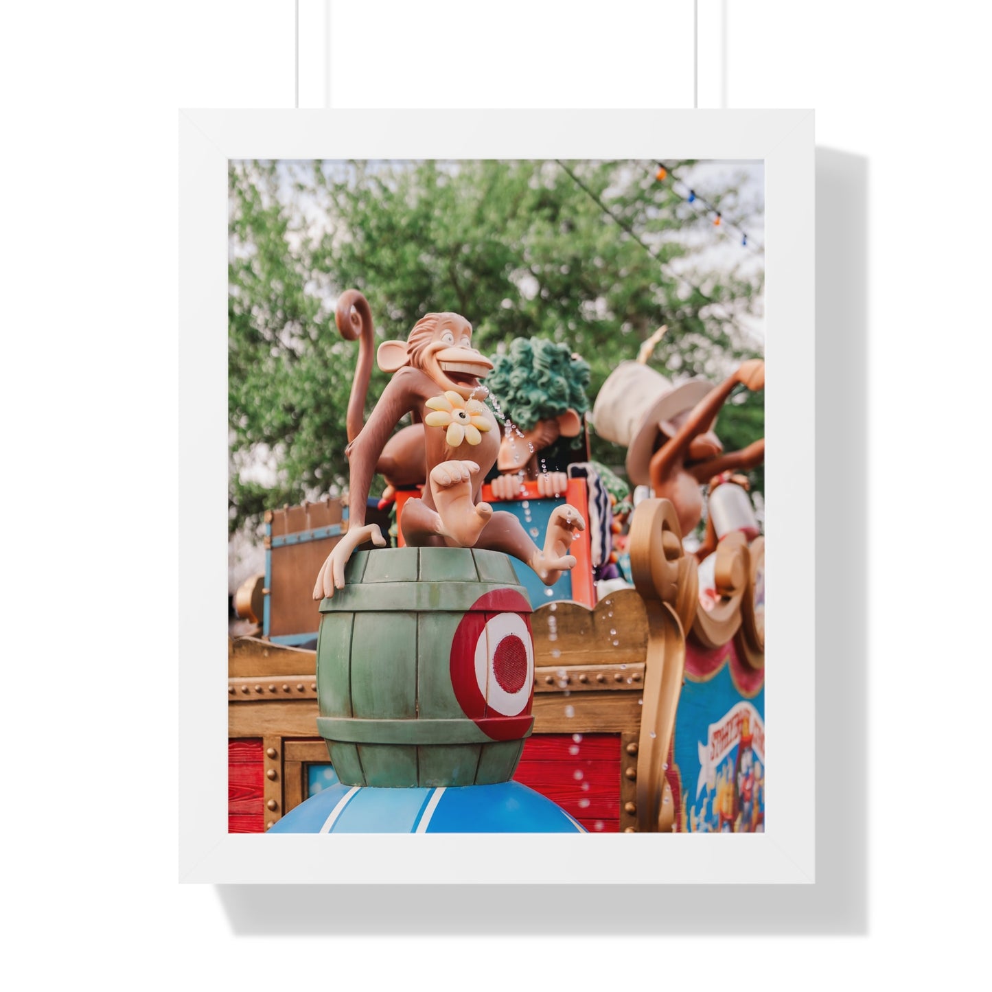 Monkey Around at the Circus - Framed Print