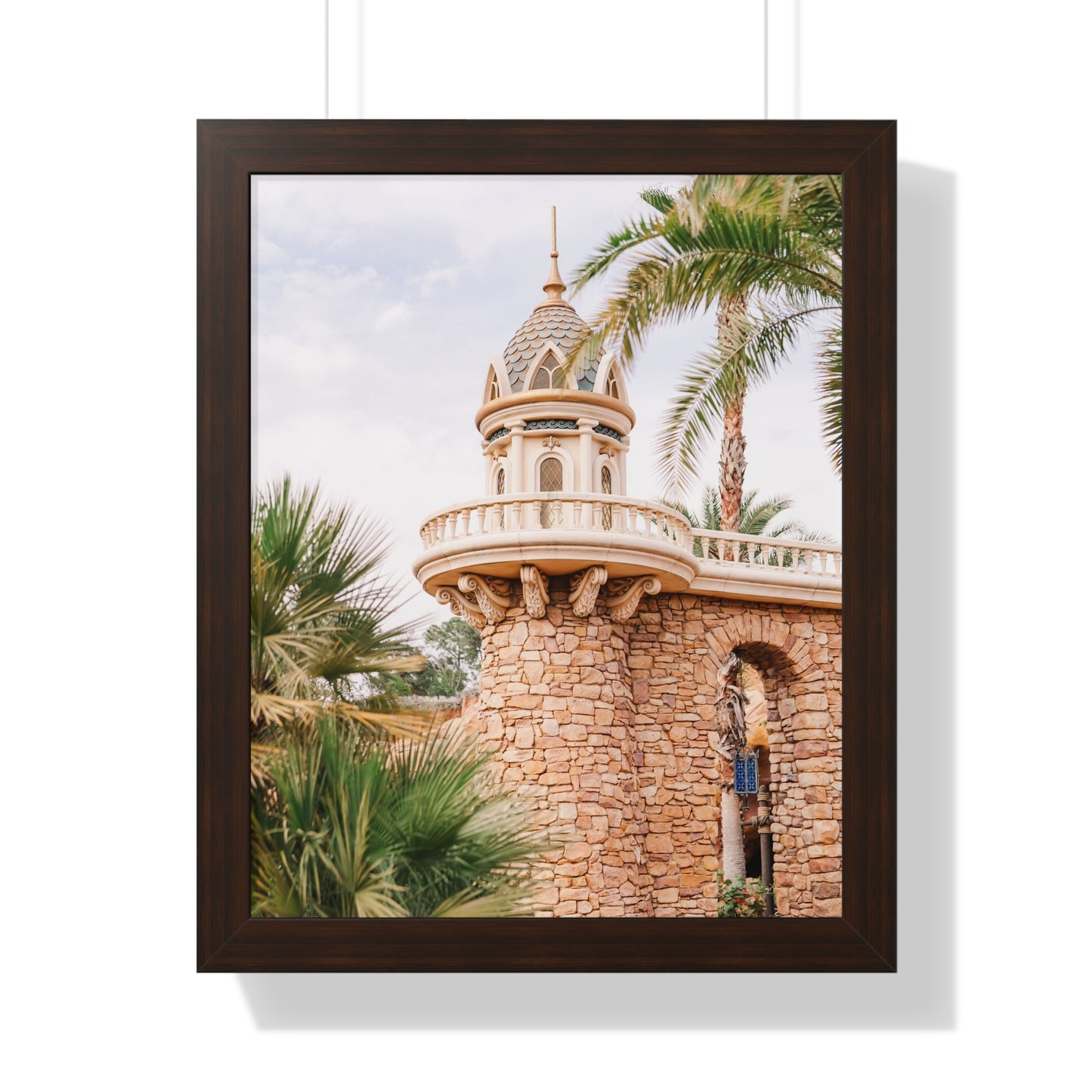 Mermaid's Castle Pillar - Framed Print