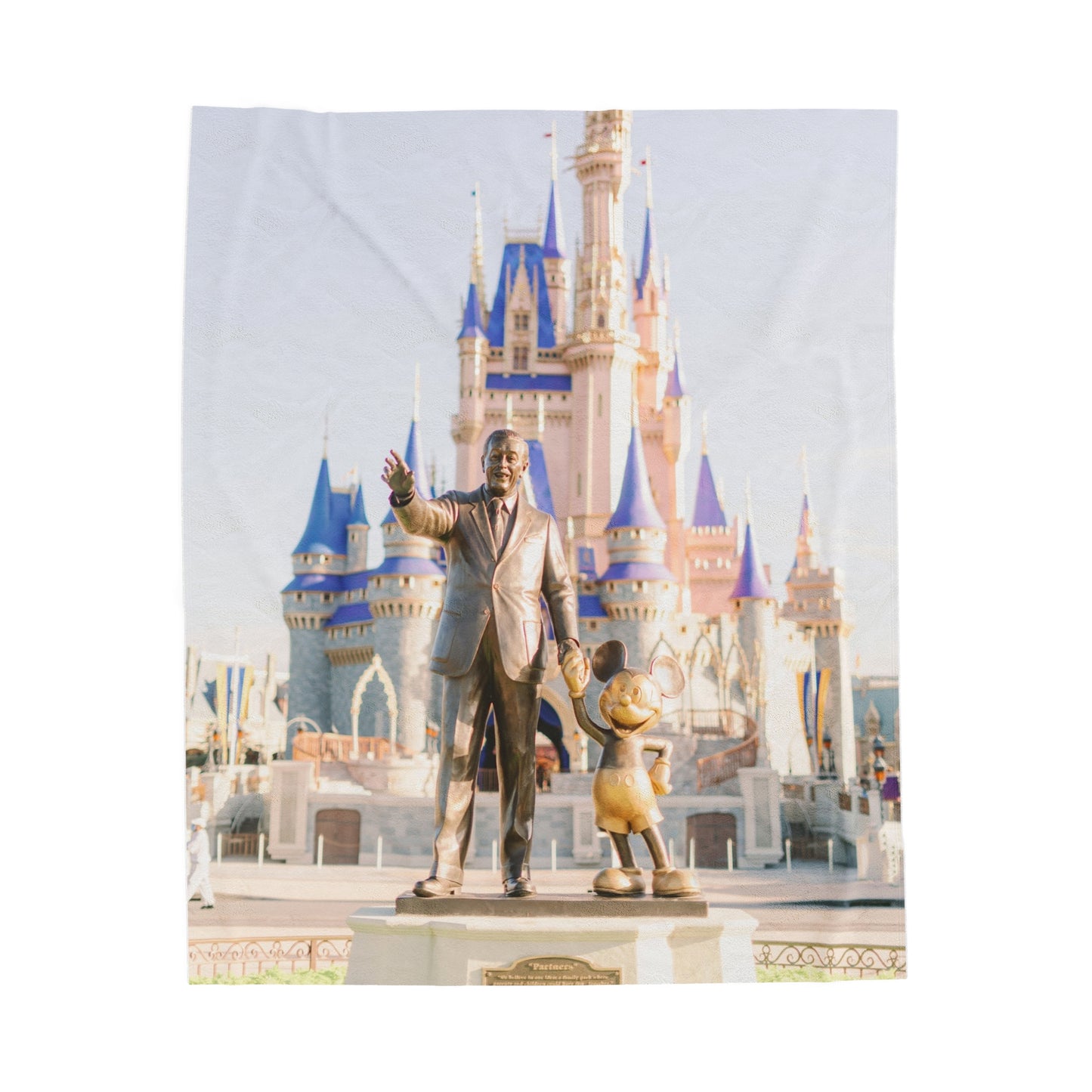 The Man & The Mouse Velveteen Plush Blanket