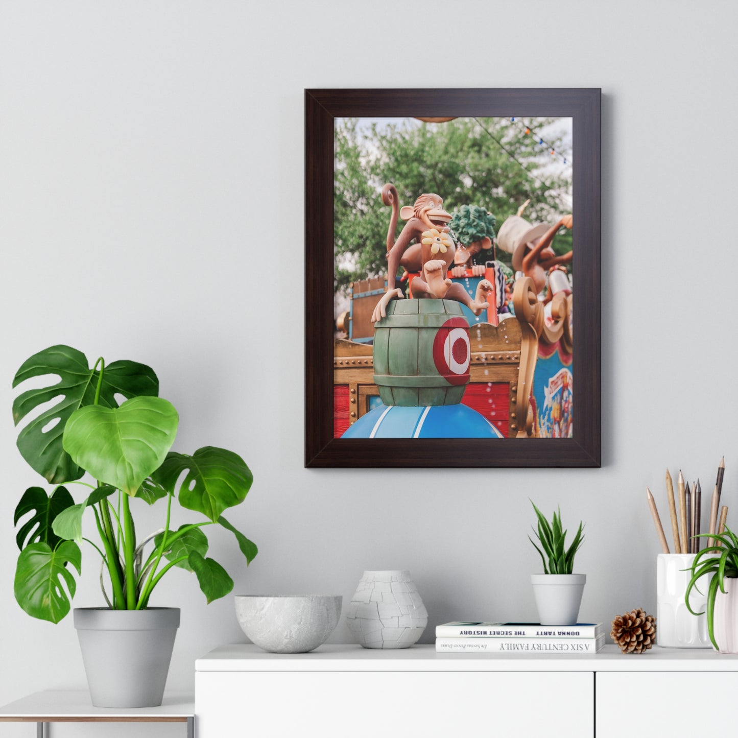 Monkey Around at the Circus - Framed Print