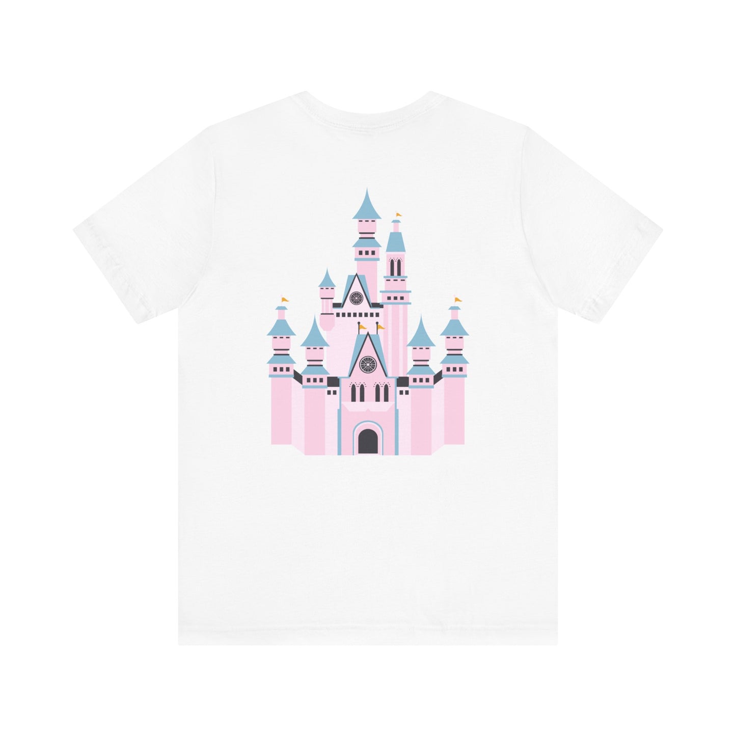 Pink Castle with Mickey on Front T-Shirt