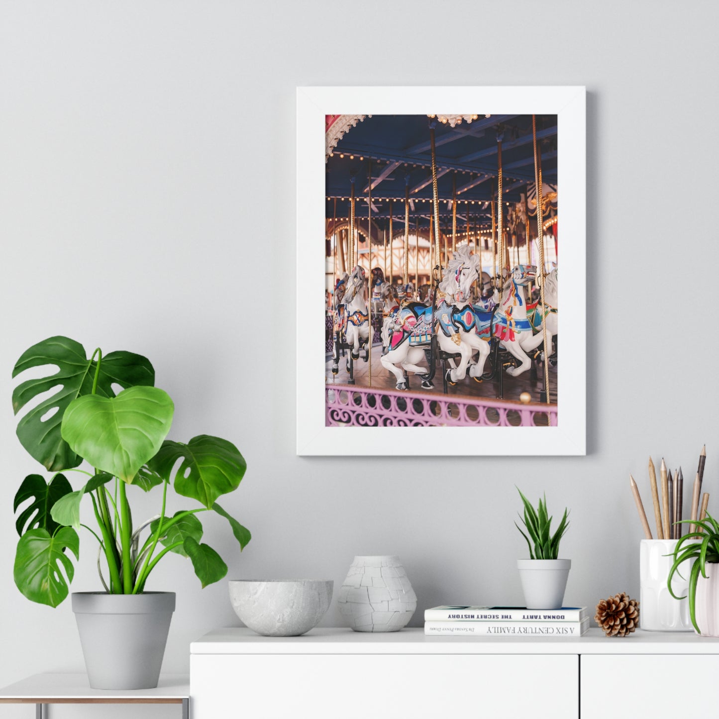 Magical Carousel - Framed Print