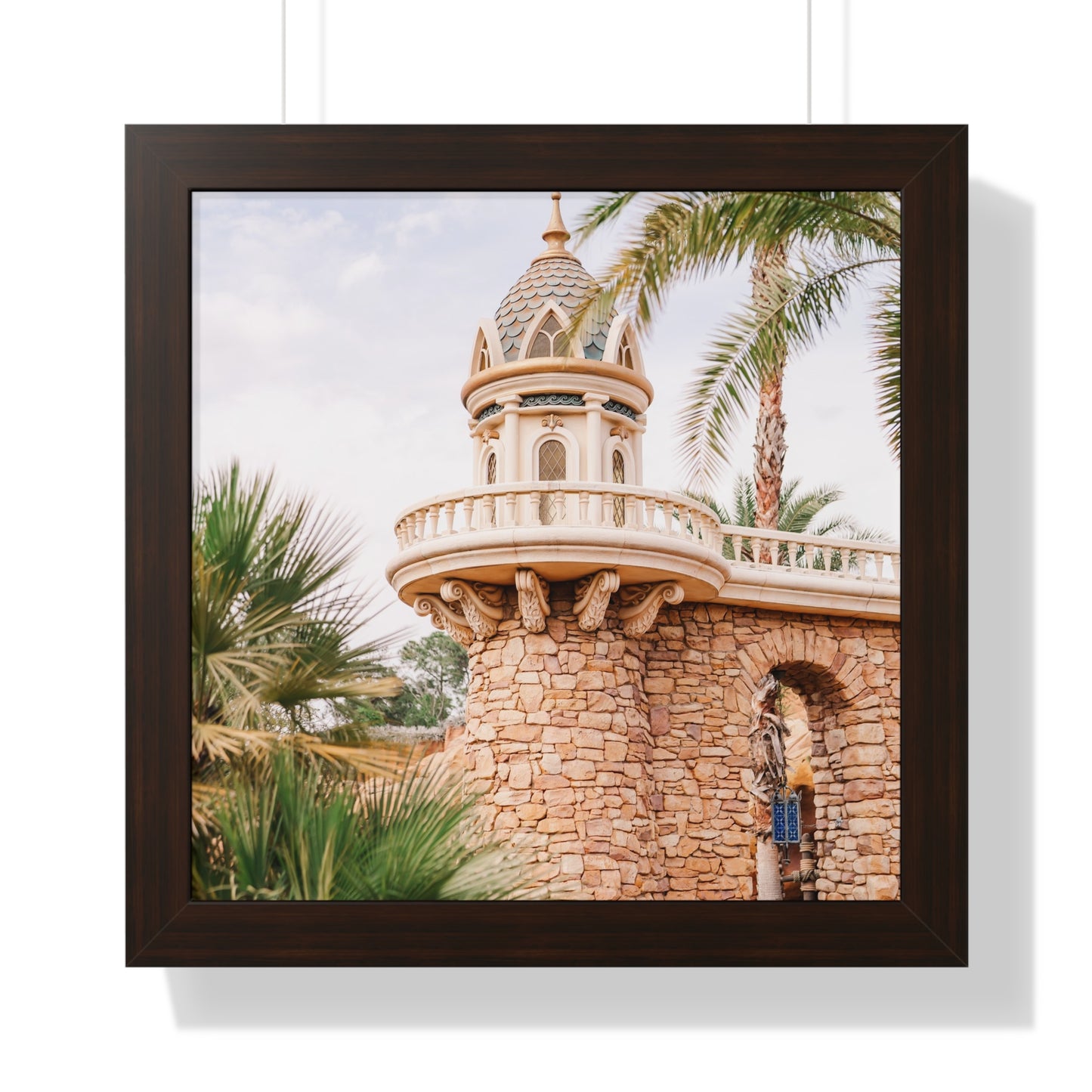 Mermaid's Castle Pillar - Framed Print