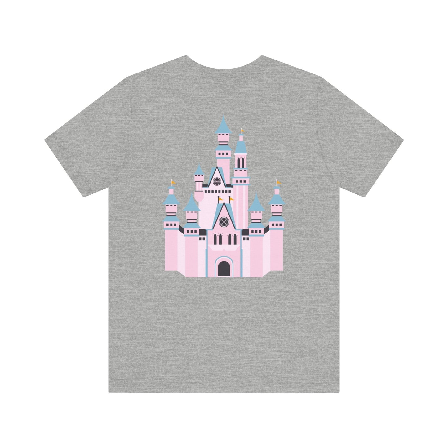 Pink Castle with Mickey on Front T-Shirt