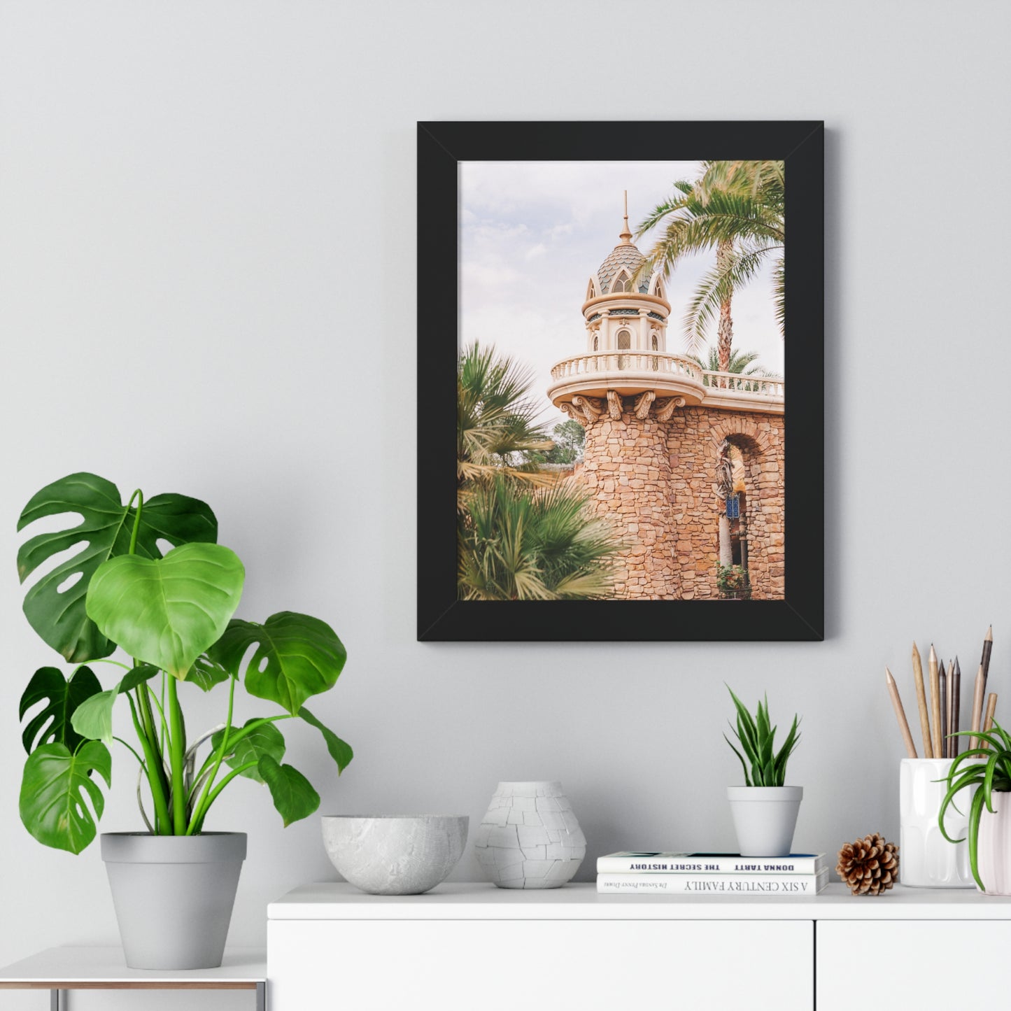 Mermaid's Castle Pillar - Framed Print