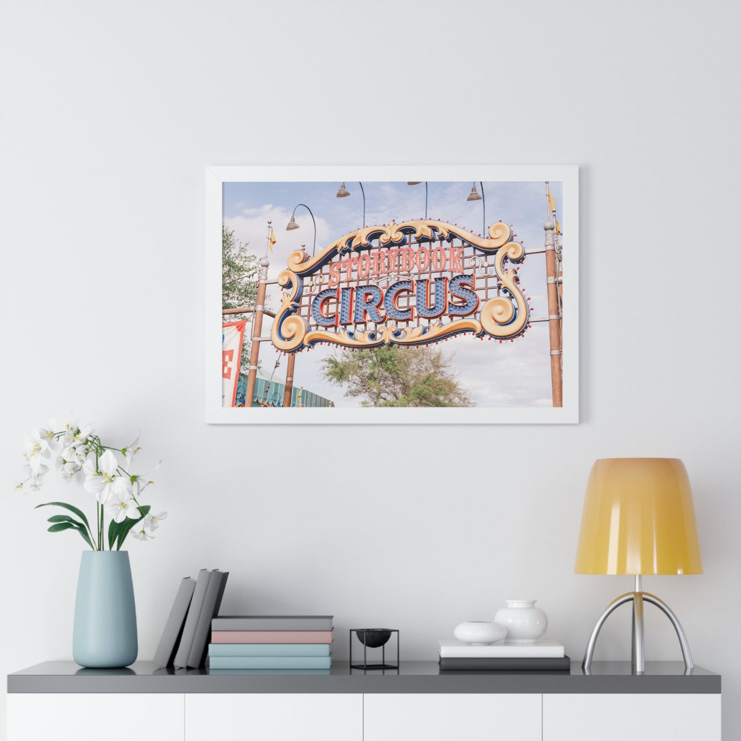 A Flying Elephant's Home - Framed Print