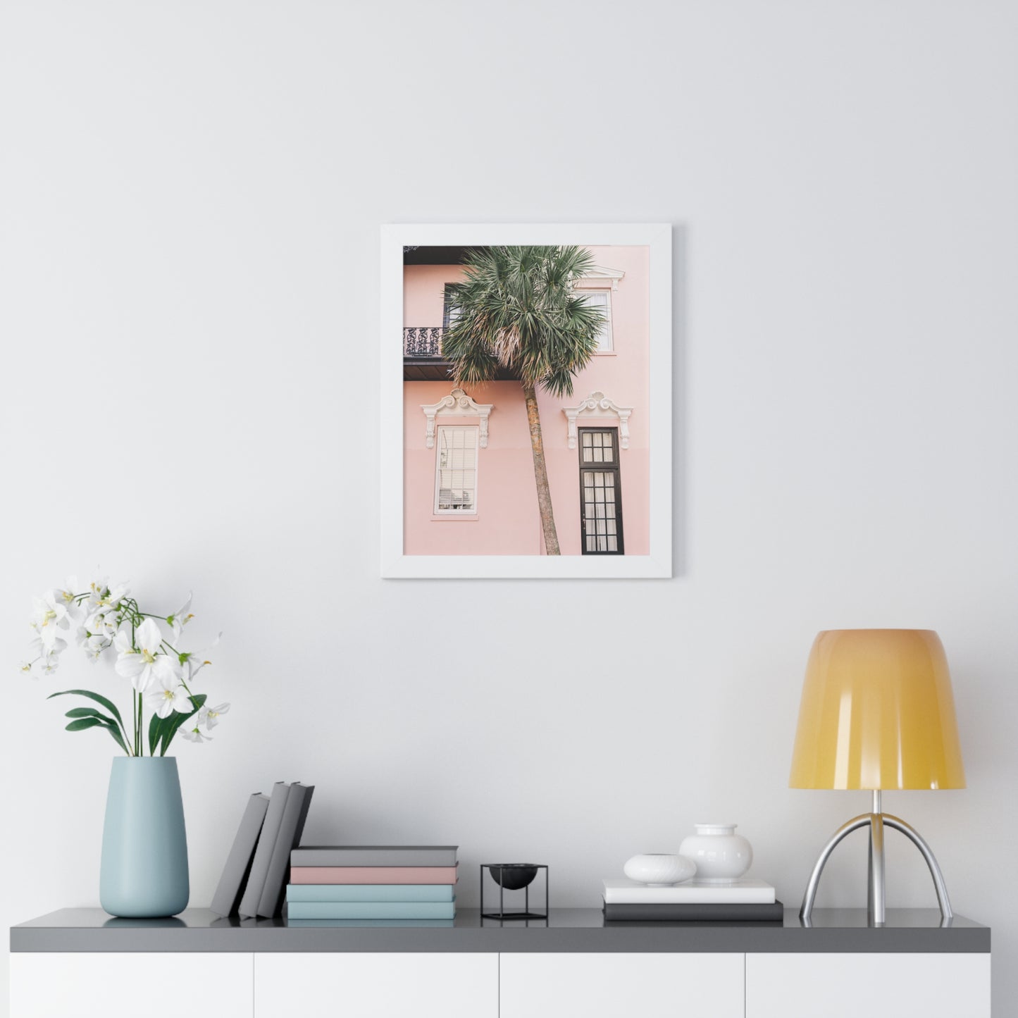 Pink Palmetto - Framed Print