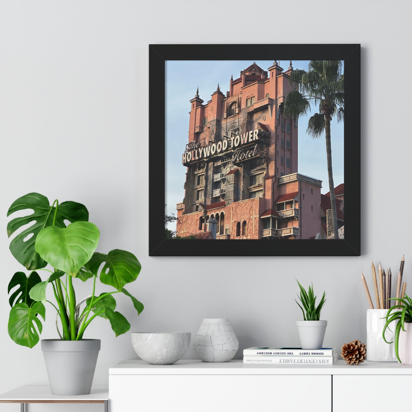 Hollywood Tower Hotel - Framed Print