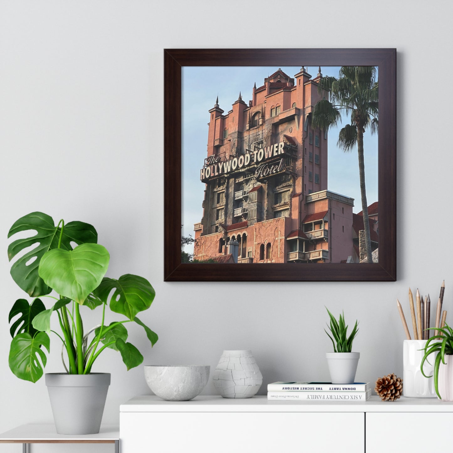 Hollywood Tower Hotel - Framed Print