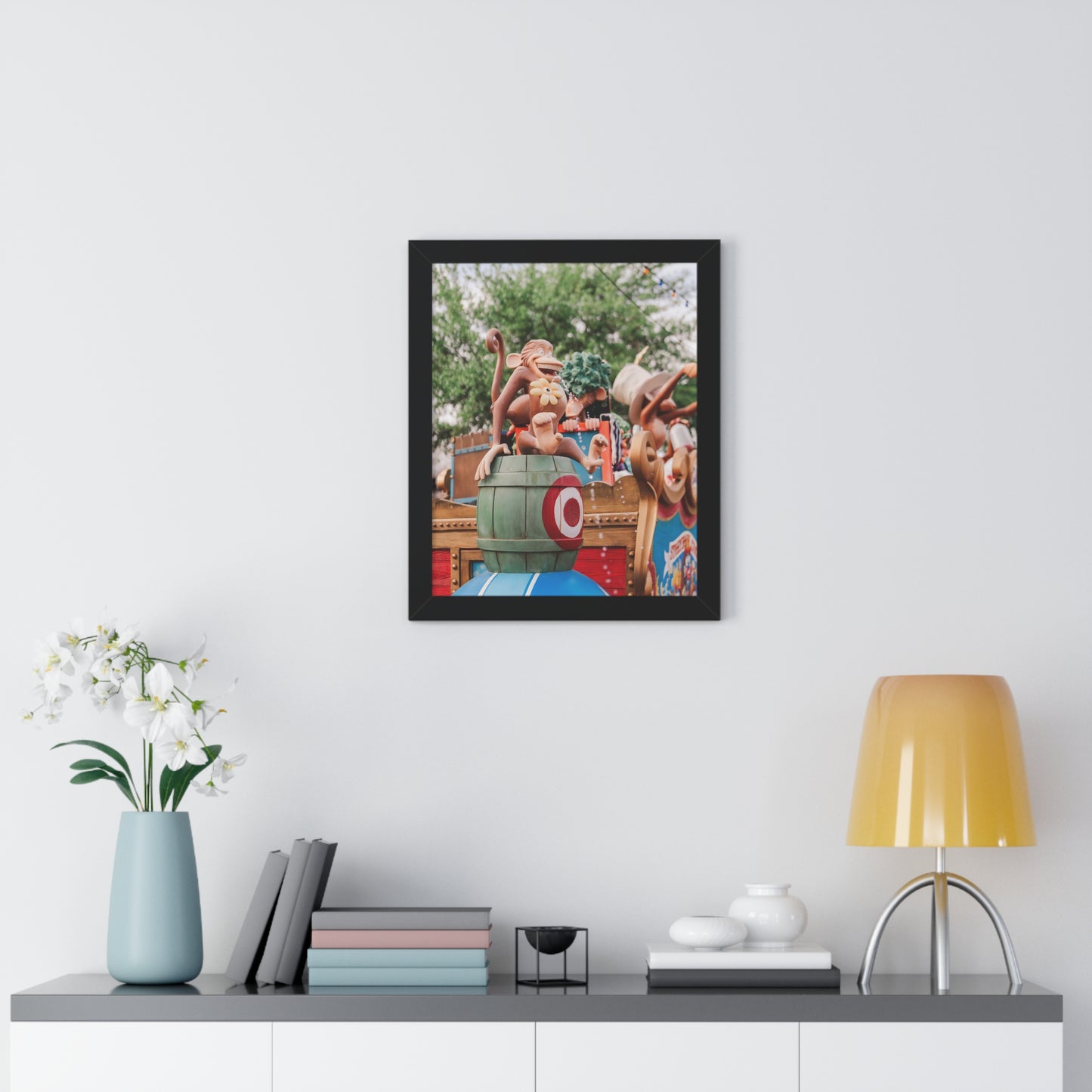 Monkey Around at the Circus - Framed Print