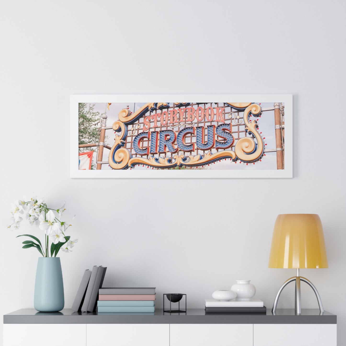 A Flying Elephant's Home - Framed Print