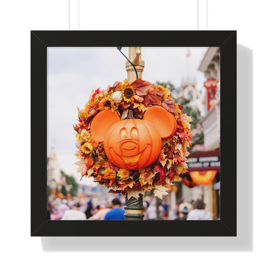 Pumpkin Mouse - Framed Print