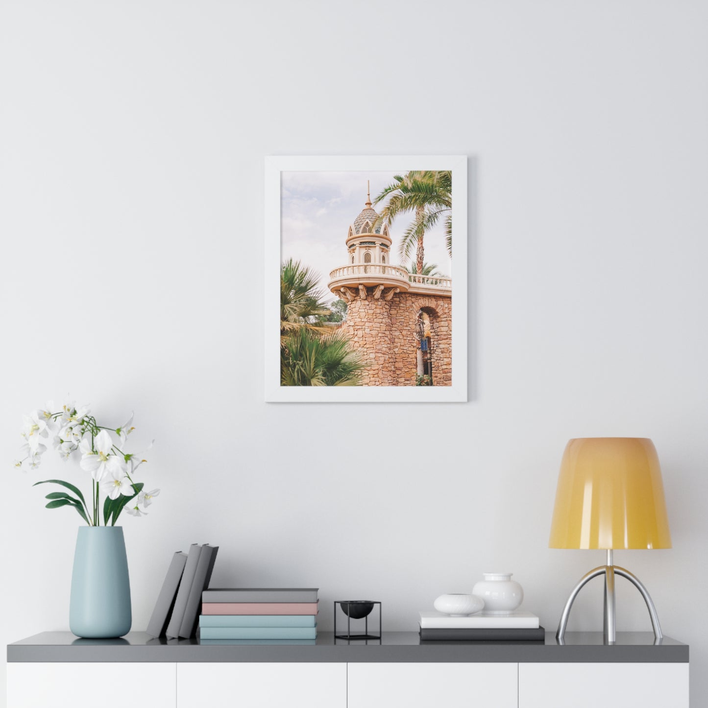 Mermaid's Castle Pillar - Framed Print