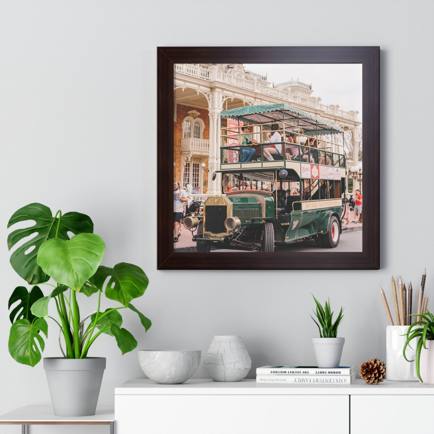 Main Street Transportation - Framed Print