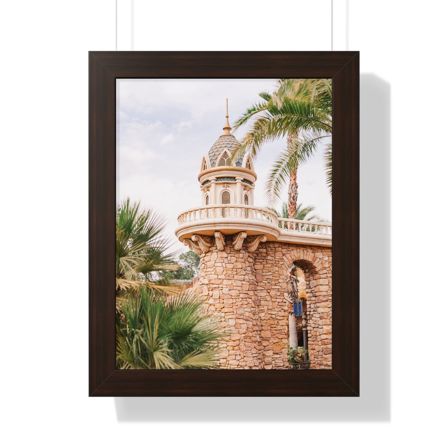 Mermaid's Castle Pillar - Framed Print