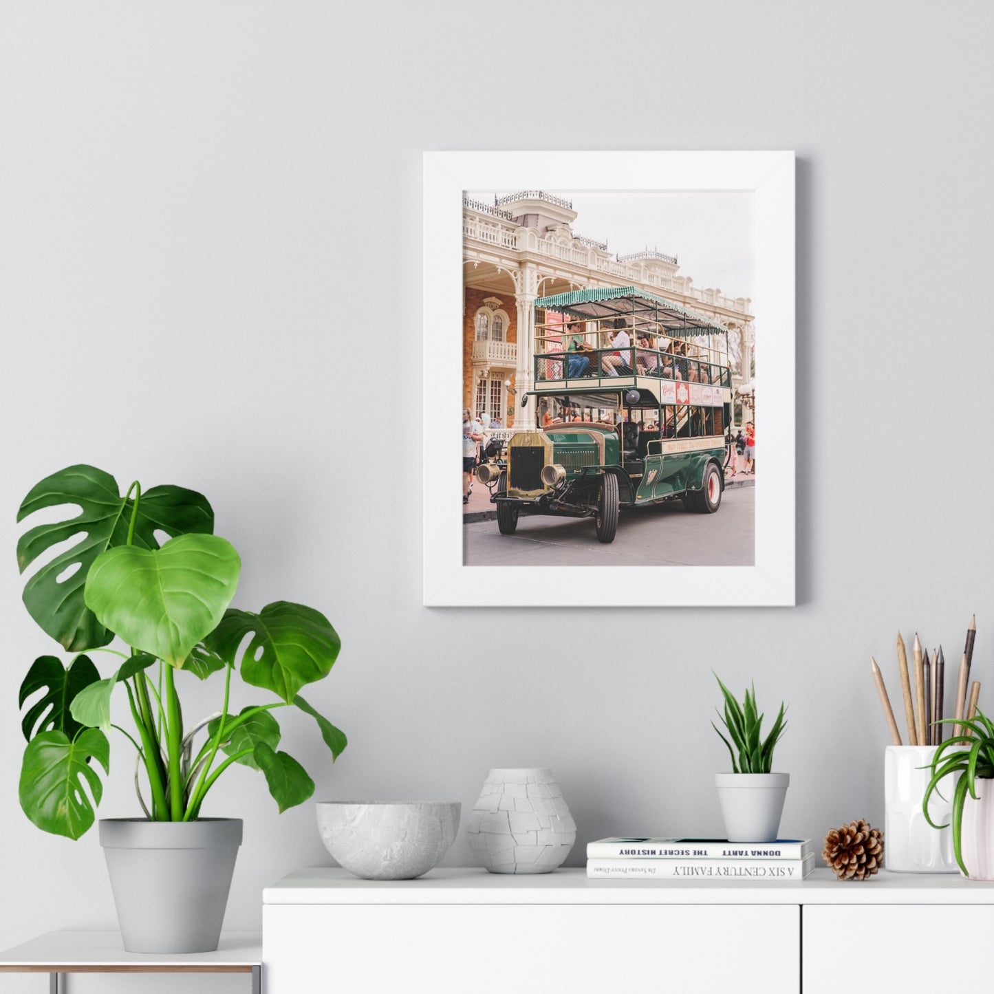 Main Street Transportation - Framed Print