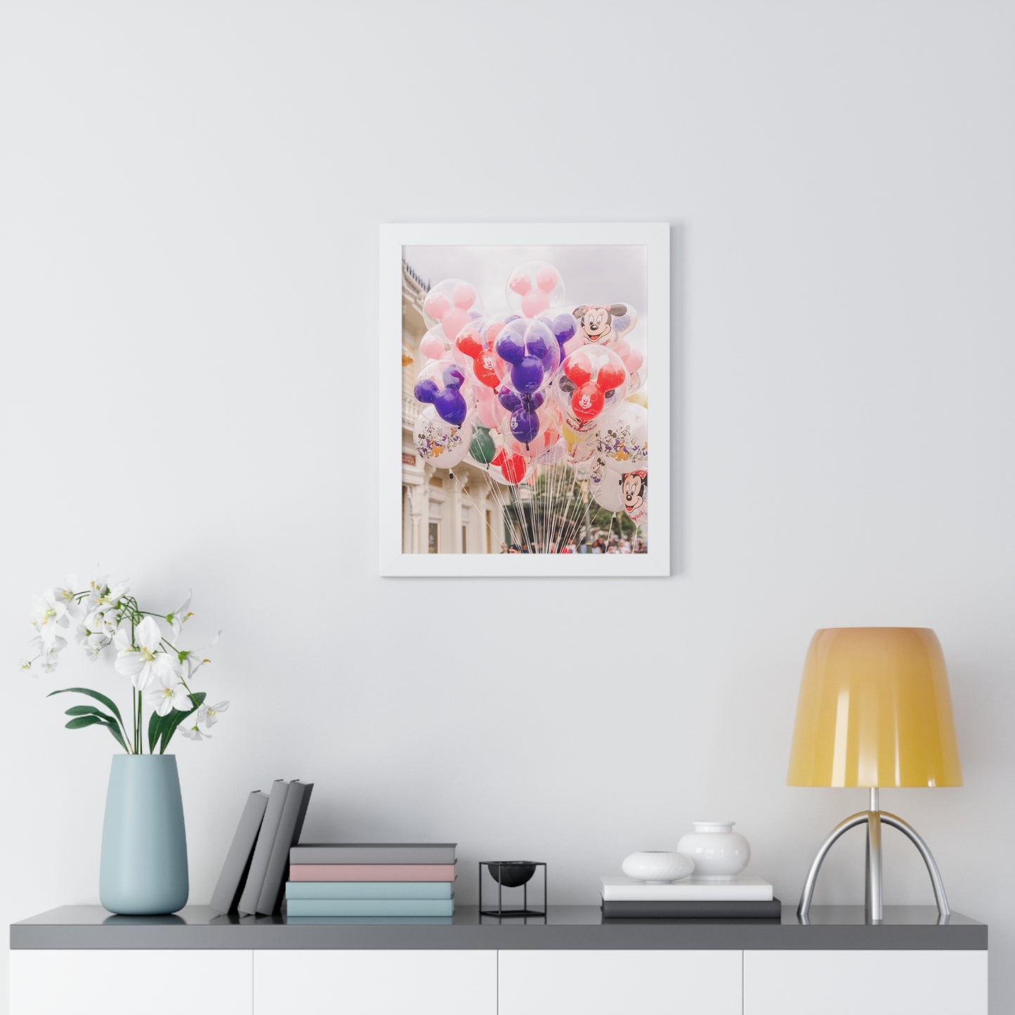 Main Street Balloons - Framed Print